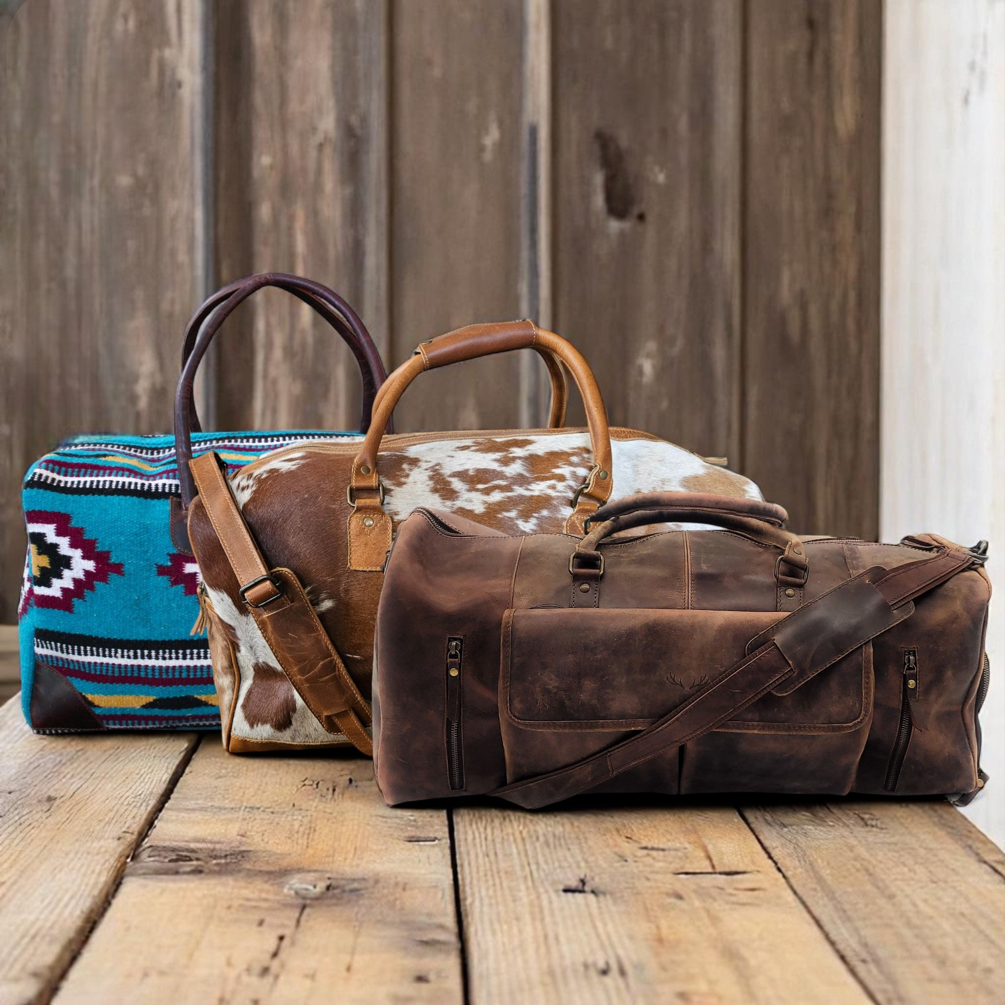 weekender leather bag