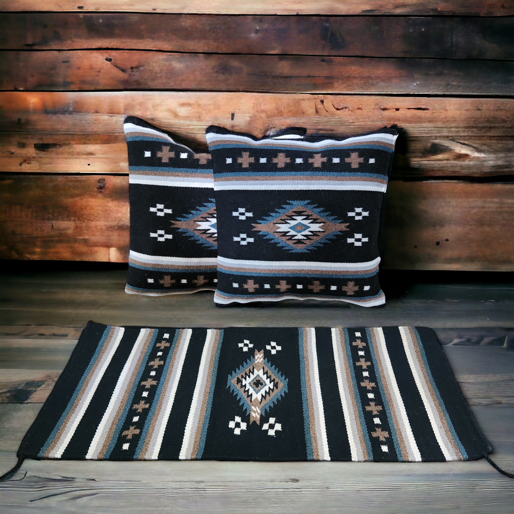 Bundle Deal Alma Southwestern Rug + Alma Southwestern Pillow Bundle - Ranch Junkie Mercantile LLC