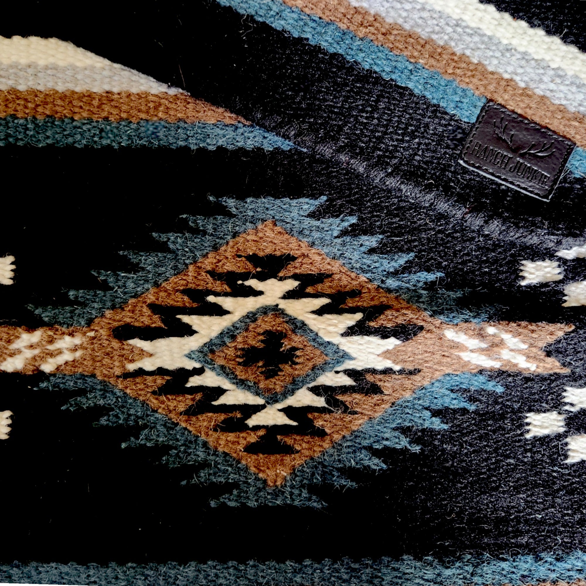 20" X 40" Handwoven Wool Southwestern Rug The Alma Accent Rug - Ranch Junkie Mercantile LLC