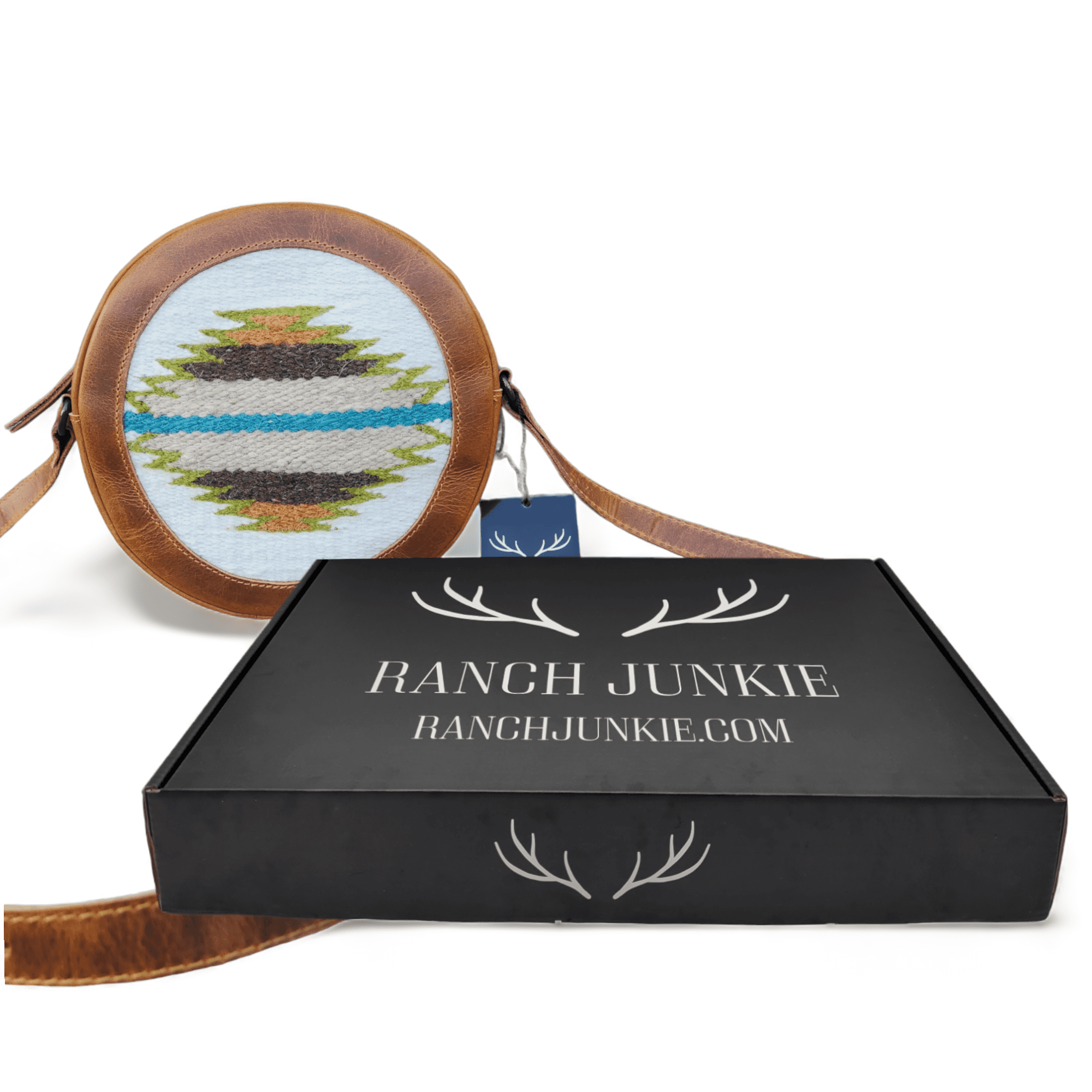 Saddle Canteen Crossbody Bag Round Crossbody Aspen Purse - Ranch Junkie Mercantile LLC