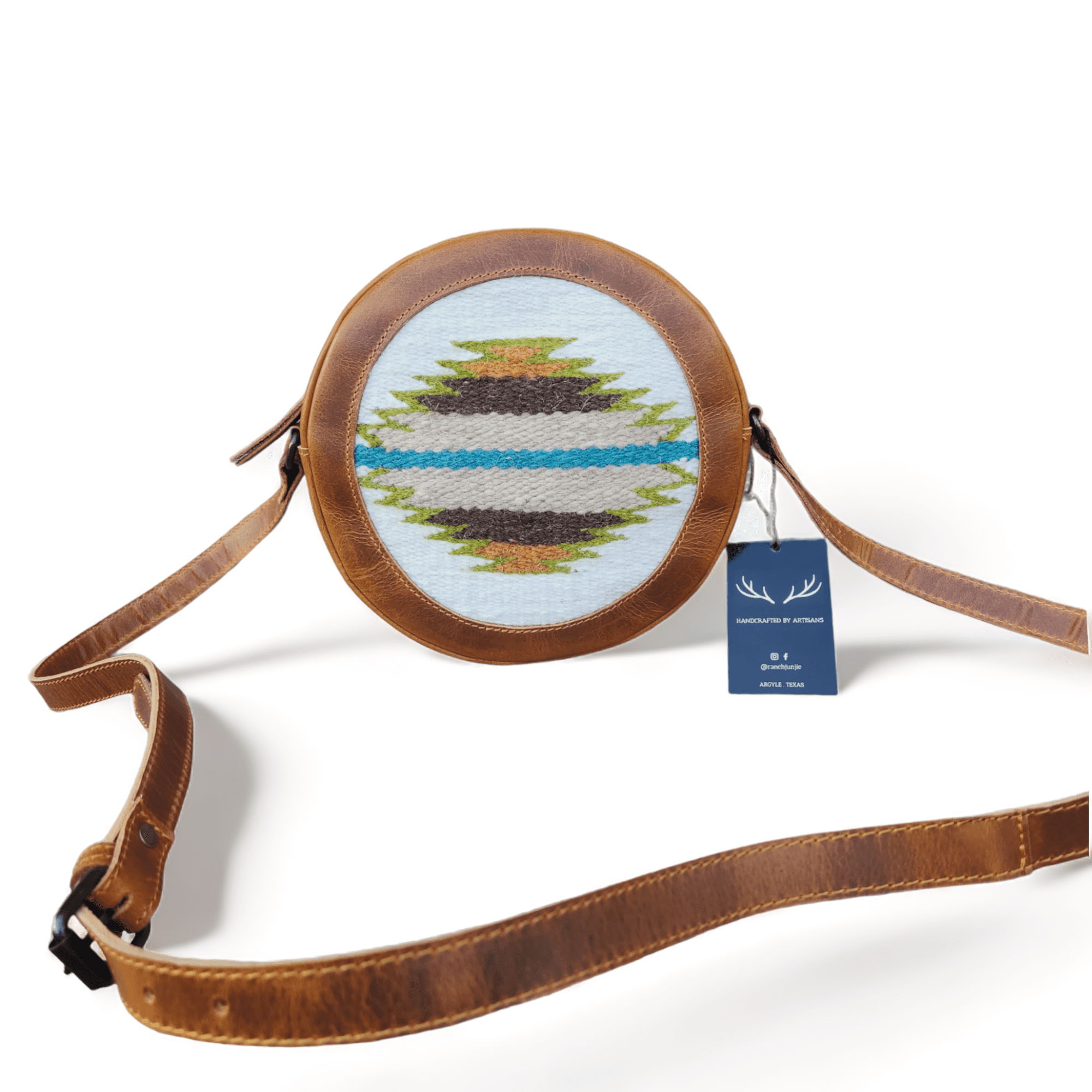 Saddle Canteen Crossbody Bag Round Crossbody Aspen Purse - Ranch Junkie Mercantile LLC