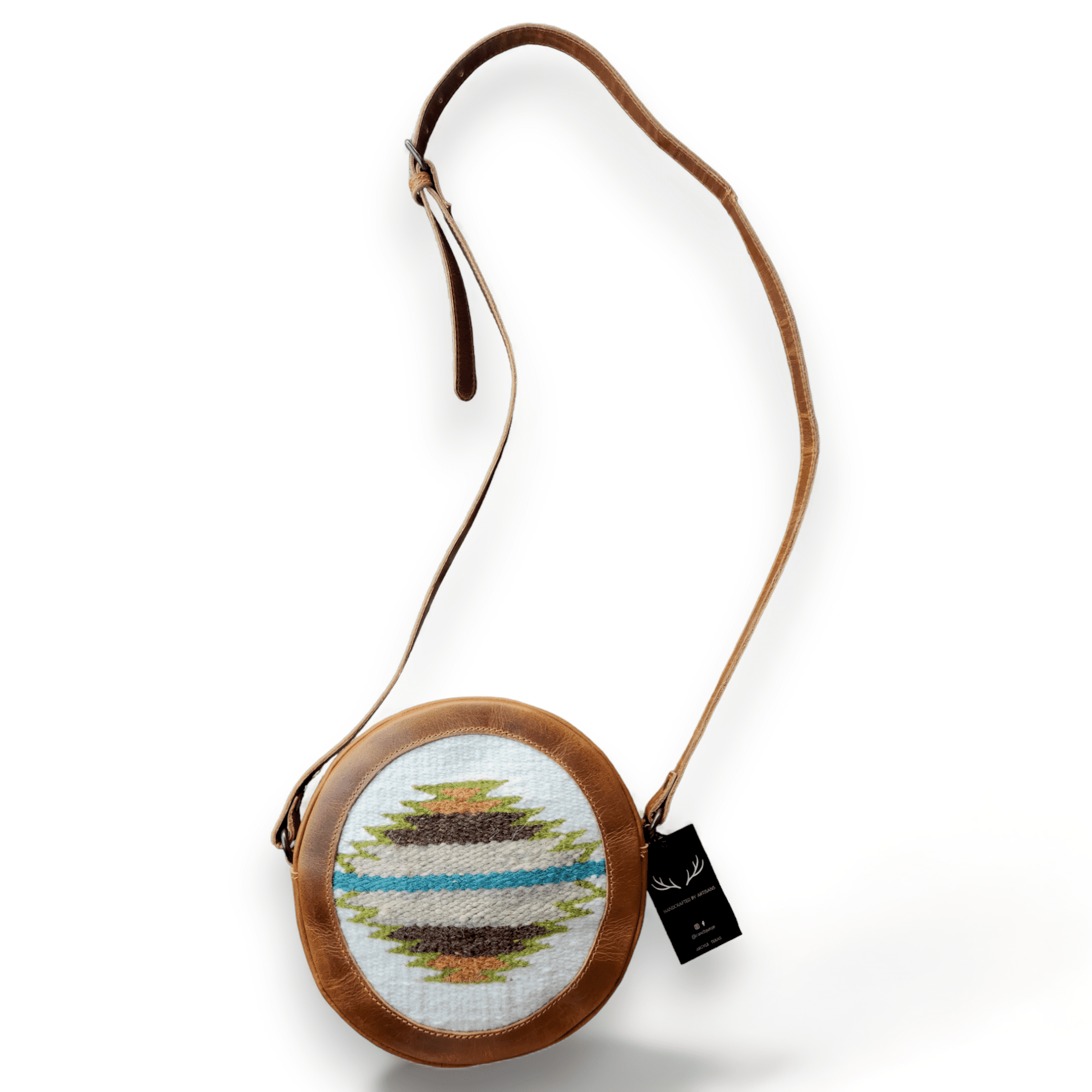 Saddle Canteen Crossbody Bag Round Crossbody Aspen Purse - Ranch Junkie Mercantile LLC