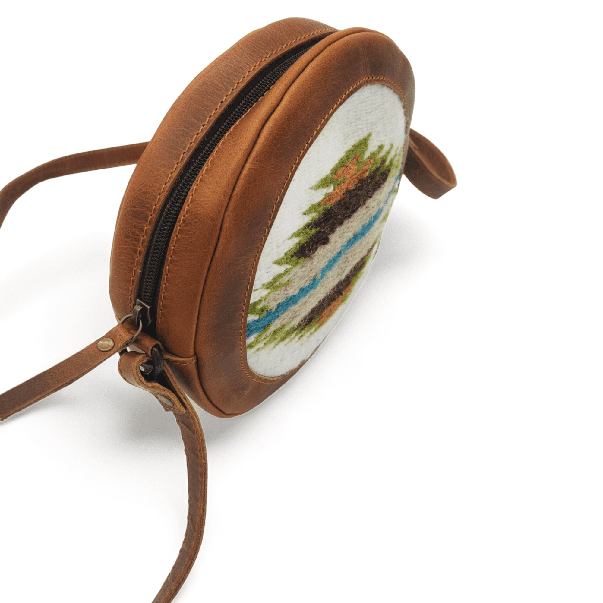 Saddle Canteen Crossbody Bag Round Crossbody Aspen Purse - Ranch Junkie Mercantile LLC
