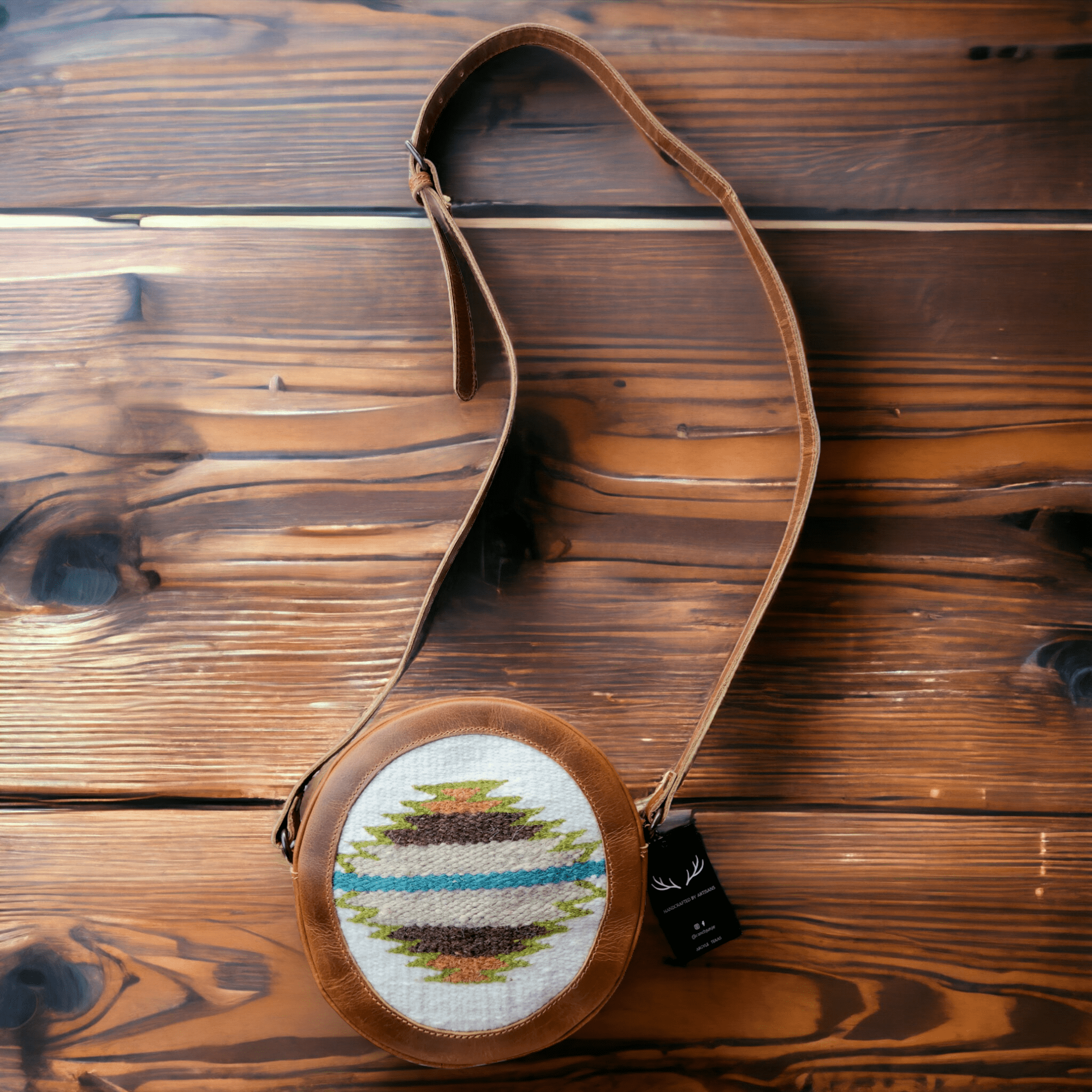 Saddle Canteen Crossbody Bag Round Crossbody Aspen Purse - Ranch Junkie Mercantile LLC