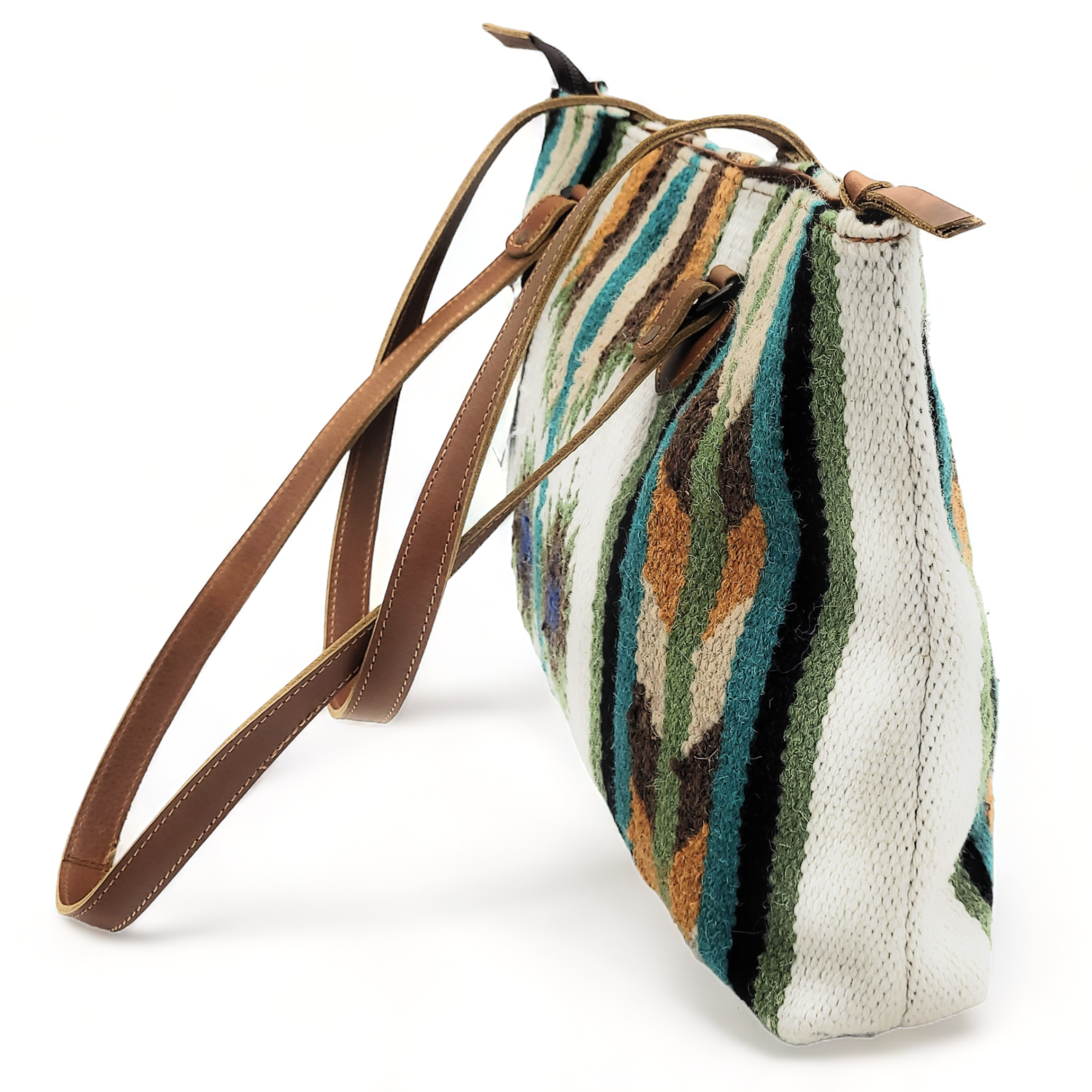 Bundle Deal Aspen Wool Southwestern Aztec Large Weekender Duffel Bag + Large Handwoven Wool Boho Tote - Ranch Junkie Mercantile LLC