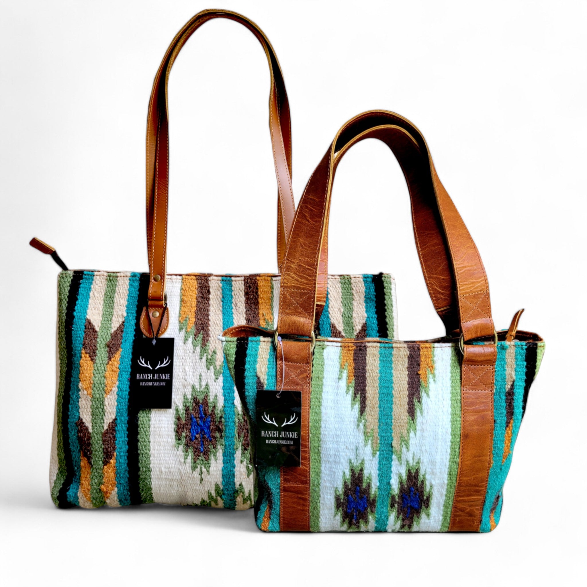 Bundle Deal Aspen Southwestern Handwoven Western Handbag + Aspen Large Handwoven Wool Boho Tote - Ranch Junkie Mercantile LLC