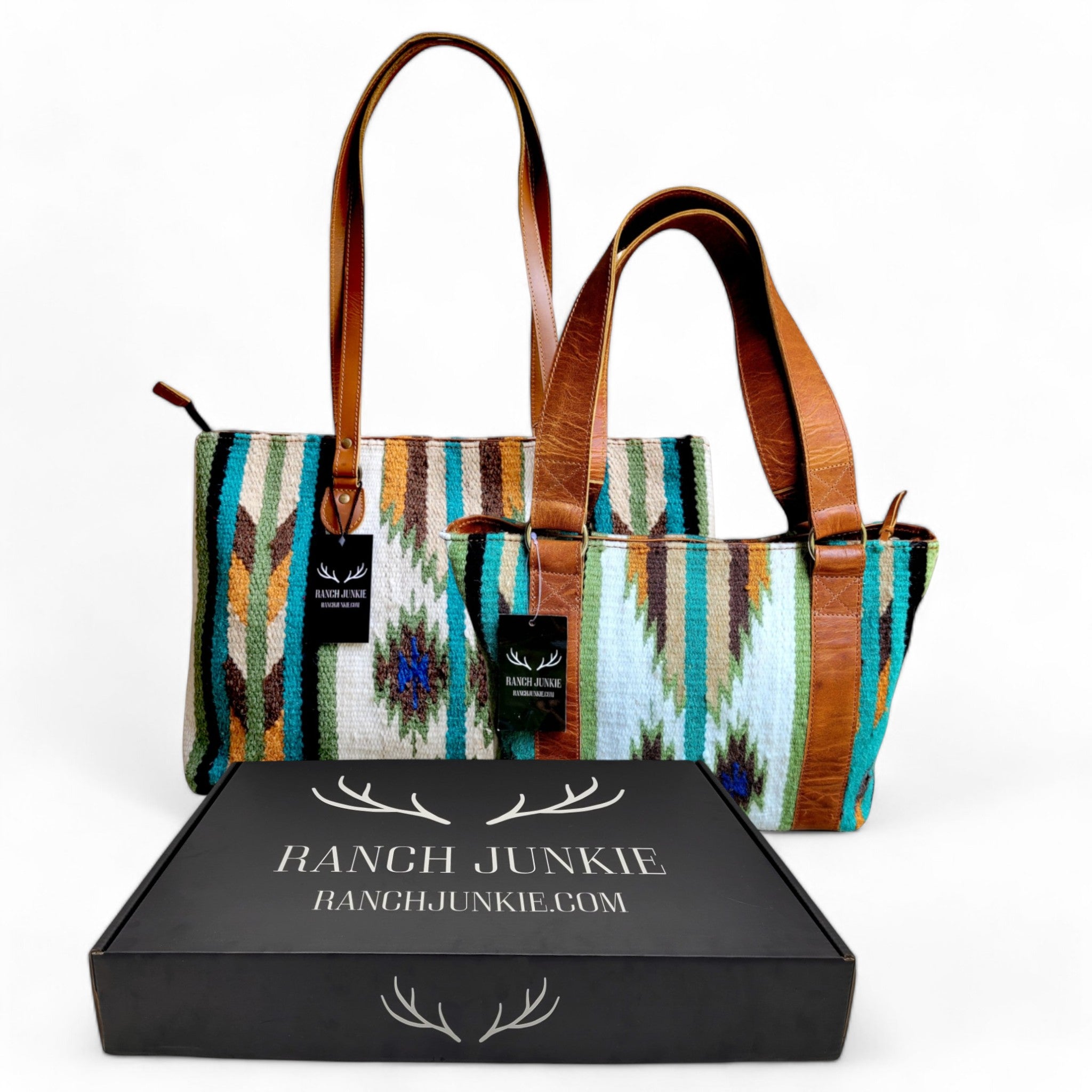 Bundle Deal Aspen Southwestern Handwoven Western Handbag + Aspen Large Handwoven Wool Boho Tote - Ranch Junkie Mercantile LLC