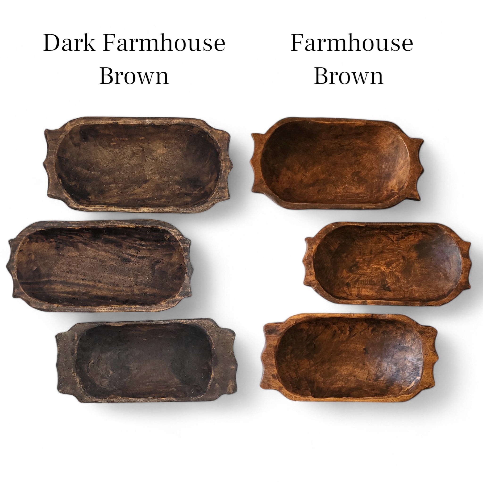 Farmhouse Rustic Dough Bowl With Handles- The Big Horn - Ranch Junkie Mercantile LLC