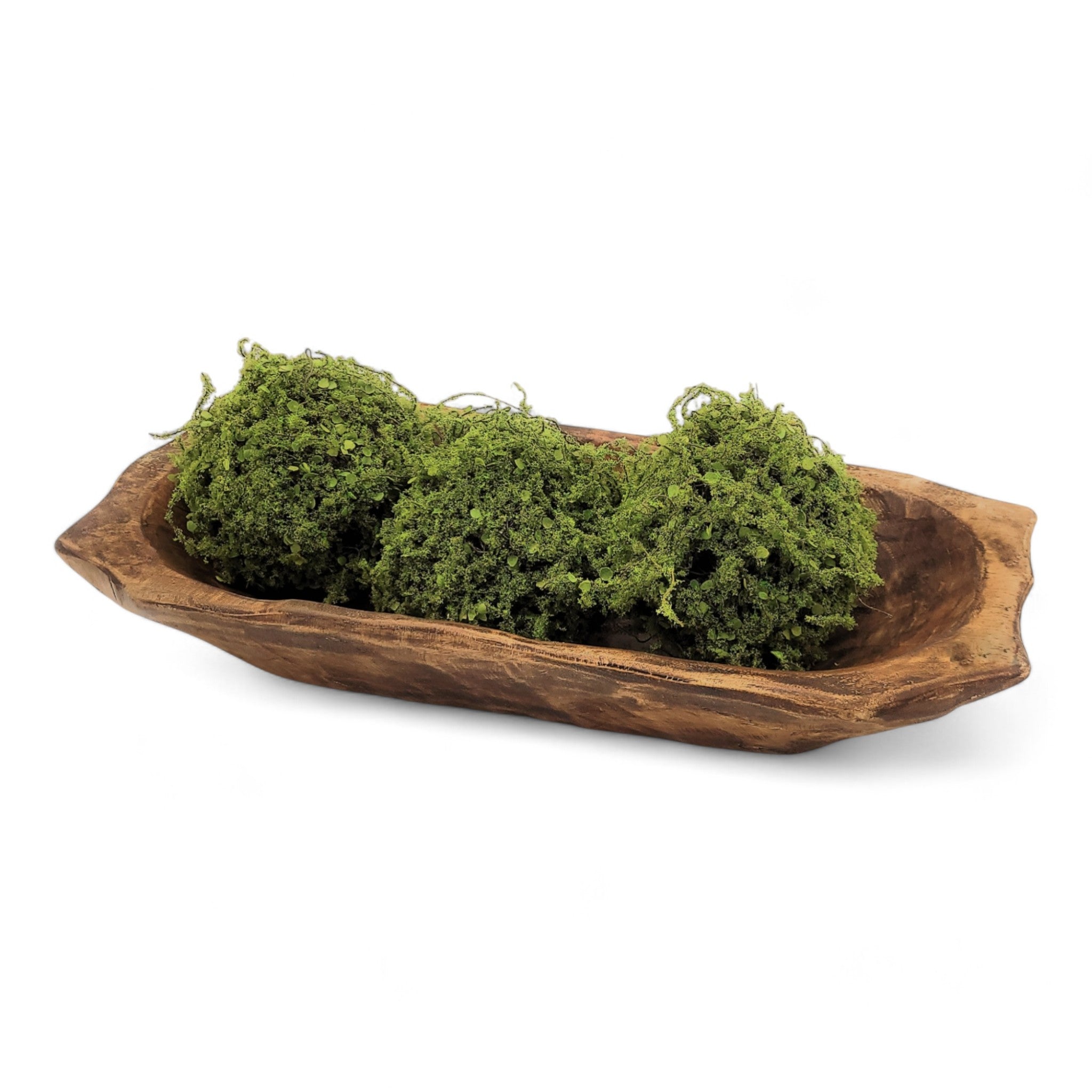 Farmhouse Rustic Dough Bowl With Handles- The Big Horn - Ranch Junkie Mercantile LLC