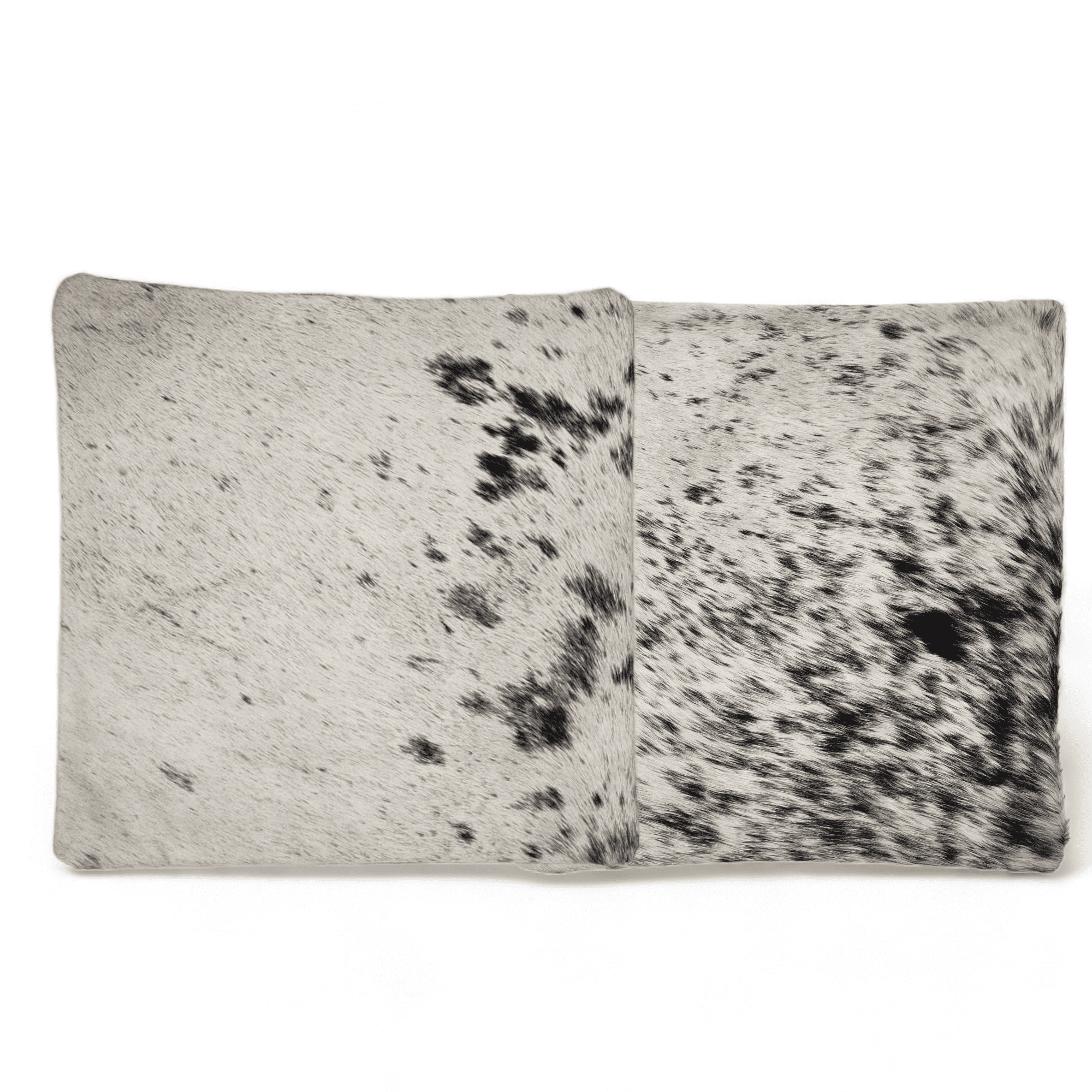 18x18 Genuine Cowhide Pillow Covers Black/White Double Sided Highlands Cowhide Pillow - Ranch Junkie Mercantile LLC