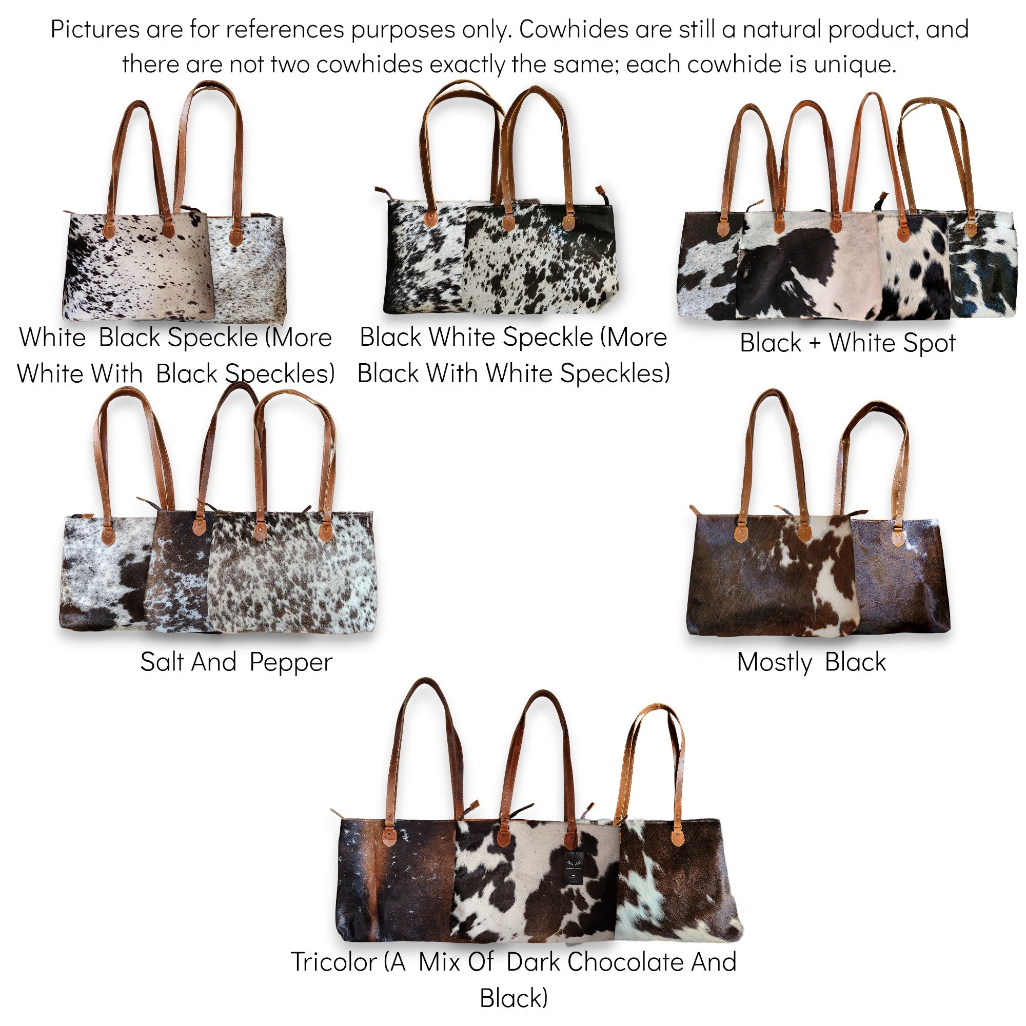 Bundle Deal Highlands Black Cowhide Large Tote + Credit Card Wallet - Ranch Junkie Mercantile LLC