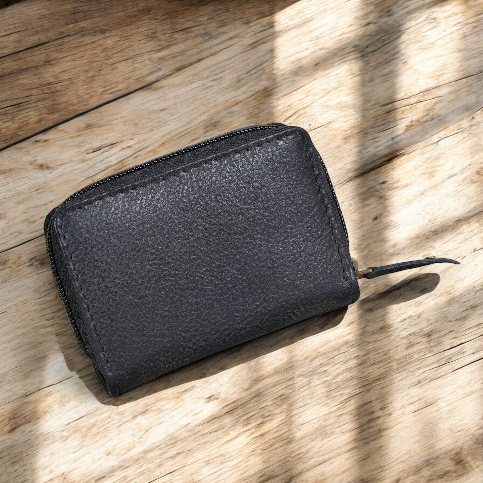Bundle Deal Highlands Black Cowhide Crossbody Purse + Cowhide Credit Card Wallet - Ranch Junkie Mercantile LLC