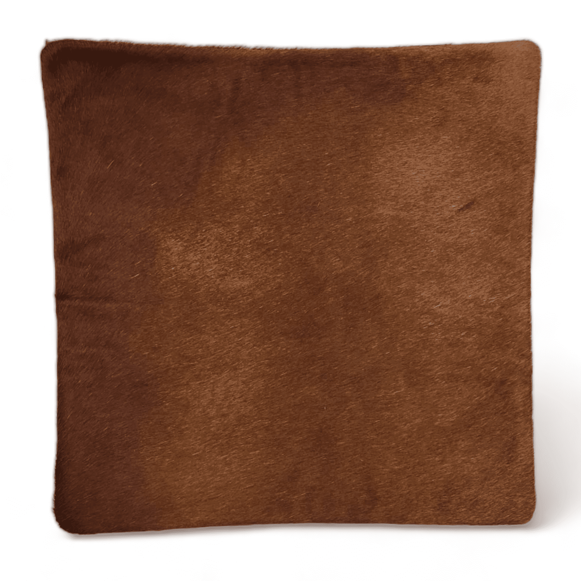 18x18 Genuine Cowhide Pillow Covers Caramel Brown Double Sided Highlands Cowhide Pillow - Ranch Junkie Mercantile LLC