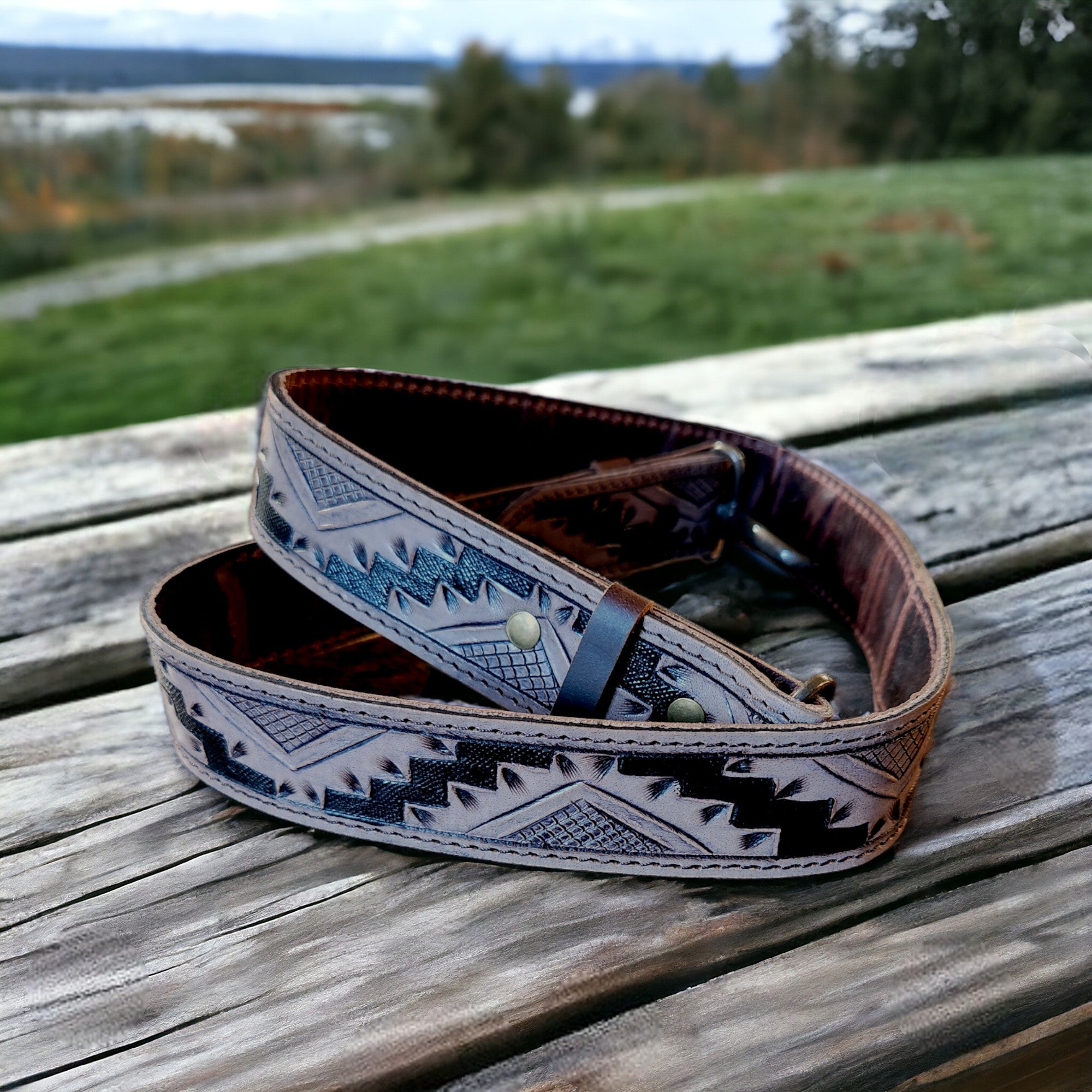 Cassidy 40" Hand Tooled Western Purse Strap - Ranch Junkie Mercantile LLC