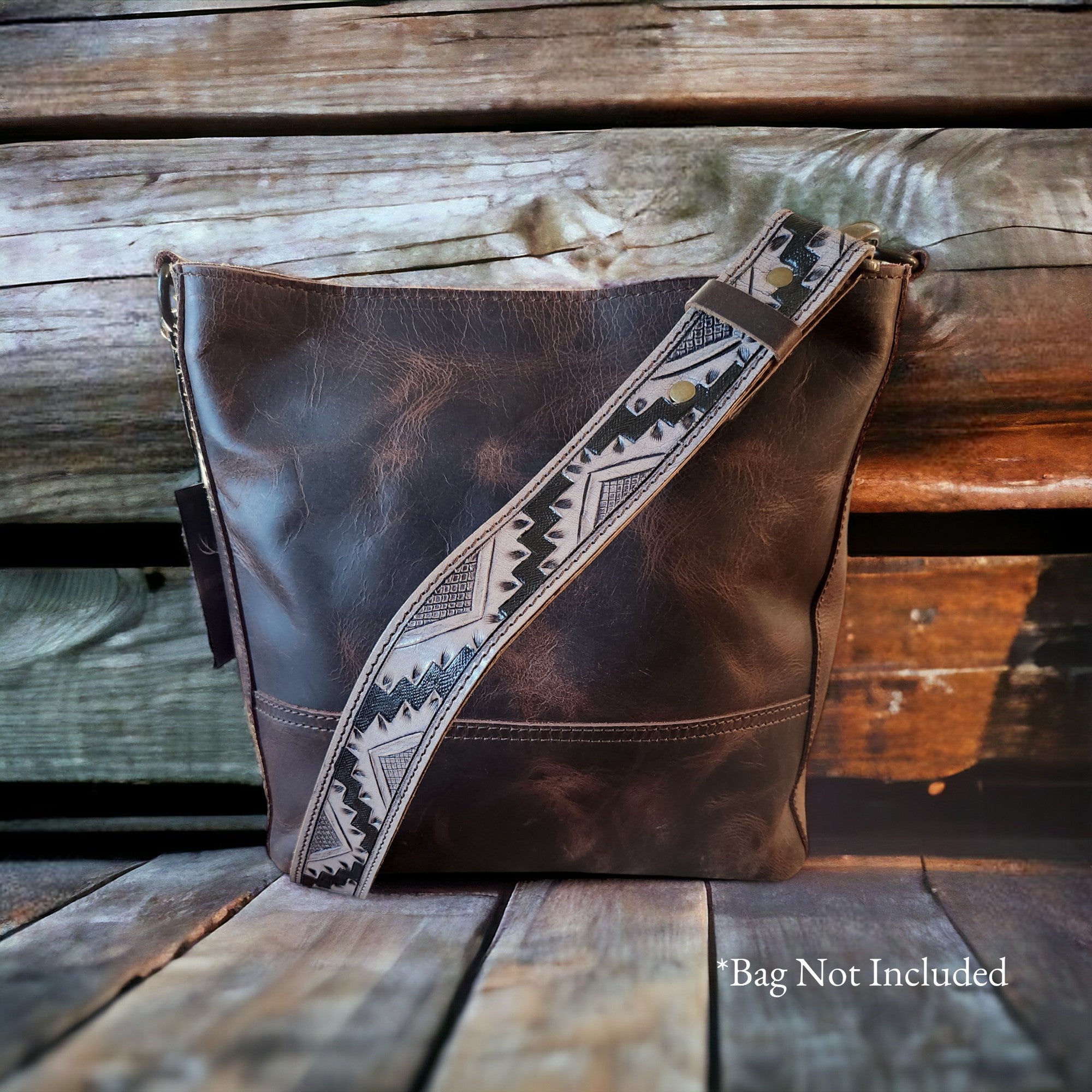 Cassidy 40" Hand Tooled Western Purse Strap - Ranch Junkie Mercantile LLC