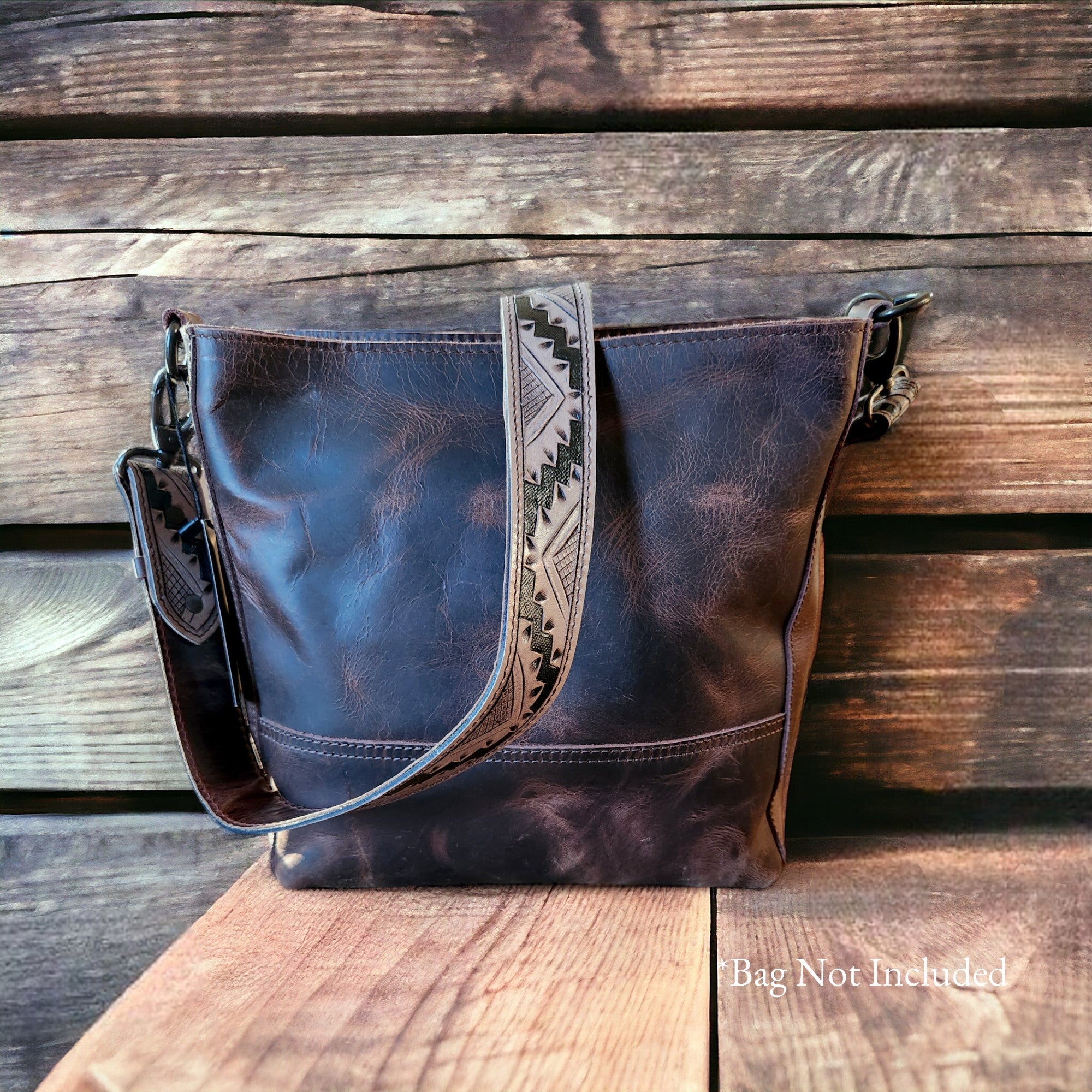 Cassidy 40" Hand Tooled Western Purse Strap - Ranch Junkie Mercantile LLC