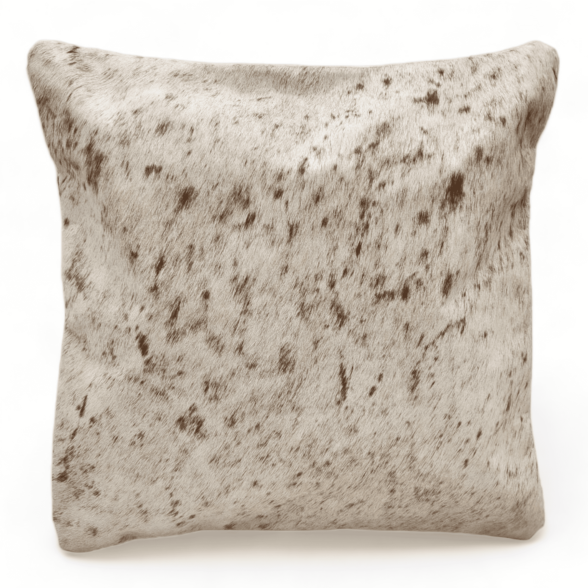 18x18 Genuine Cowhide Pillow Covers Chocolate Brown Double Sided Highlands Cowhide Pillow - Ranch Junkie Mercantile LLC