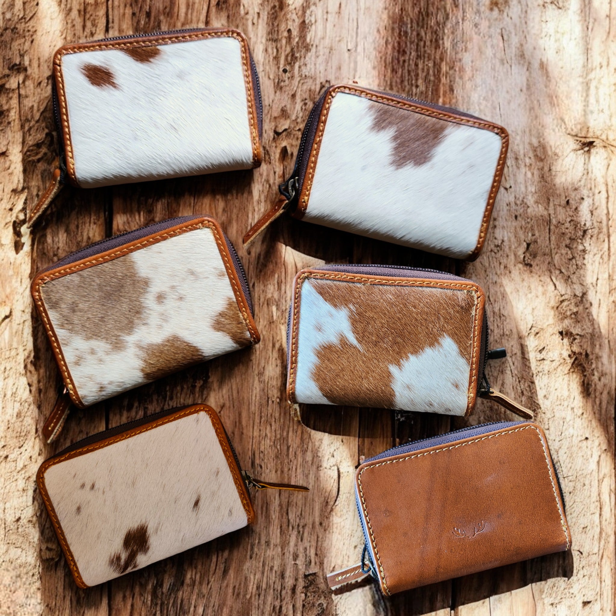 Bundle Deal Highlands Saddle Cowhide Large Tote + Credit Card Wallet - Ranch Junkie Mercantile LLC