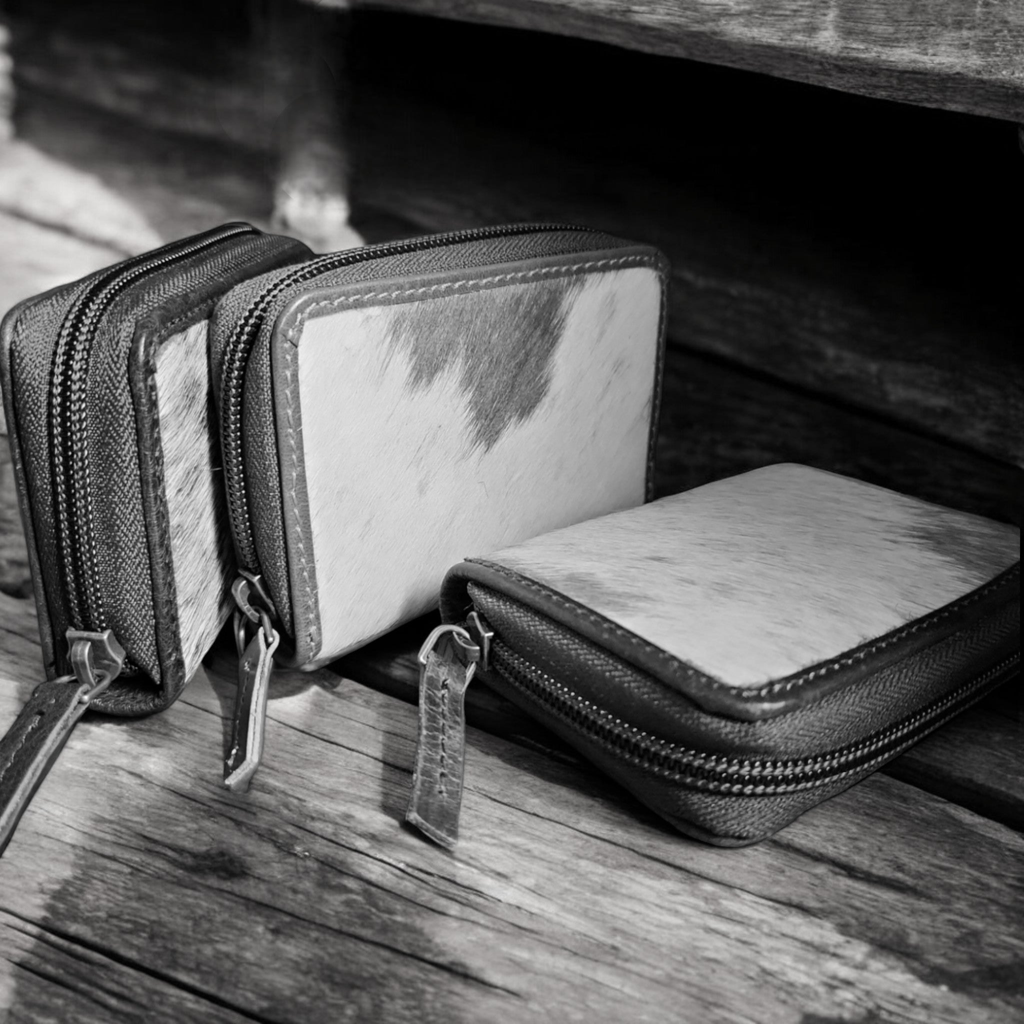 Bundle Deal Highlands Saddle Cowhide Large Tote + Credit Card Wallet - Ranch Junkie Mercantile LLC