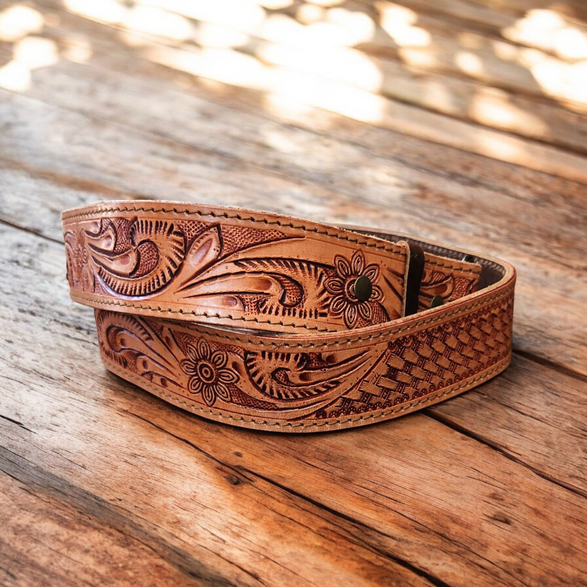 Daisy 40" Hand Tooled Western Purse Strap - Ranch Junkie Mercantile LLC