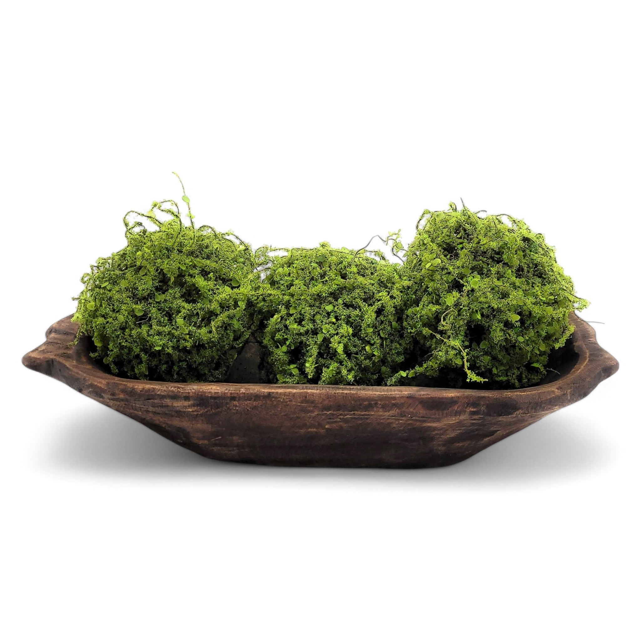 Farmhouse Rustic Dough Bowl With Handles- The Big Horn - Ranch Junkie Mercantile LLC