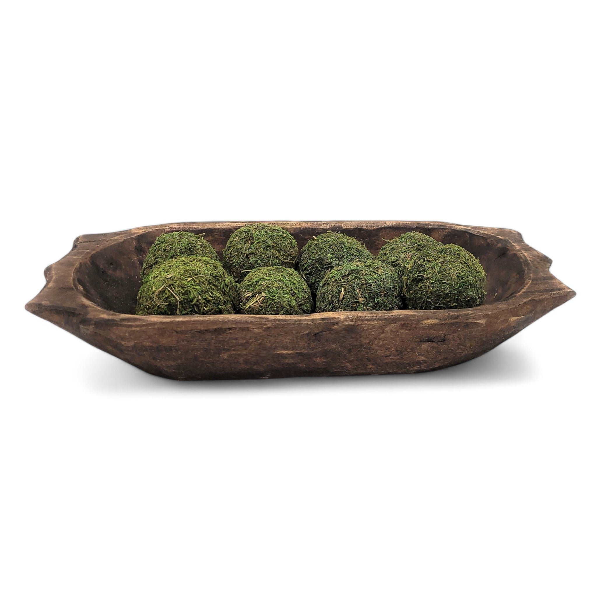 Farmhouse Rustic Dough Bowl With Handles- The Big Horn - Ranch Junkie Mercantile LLC