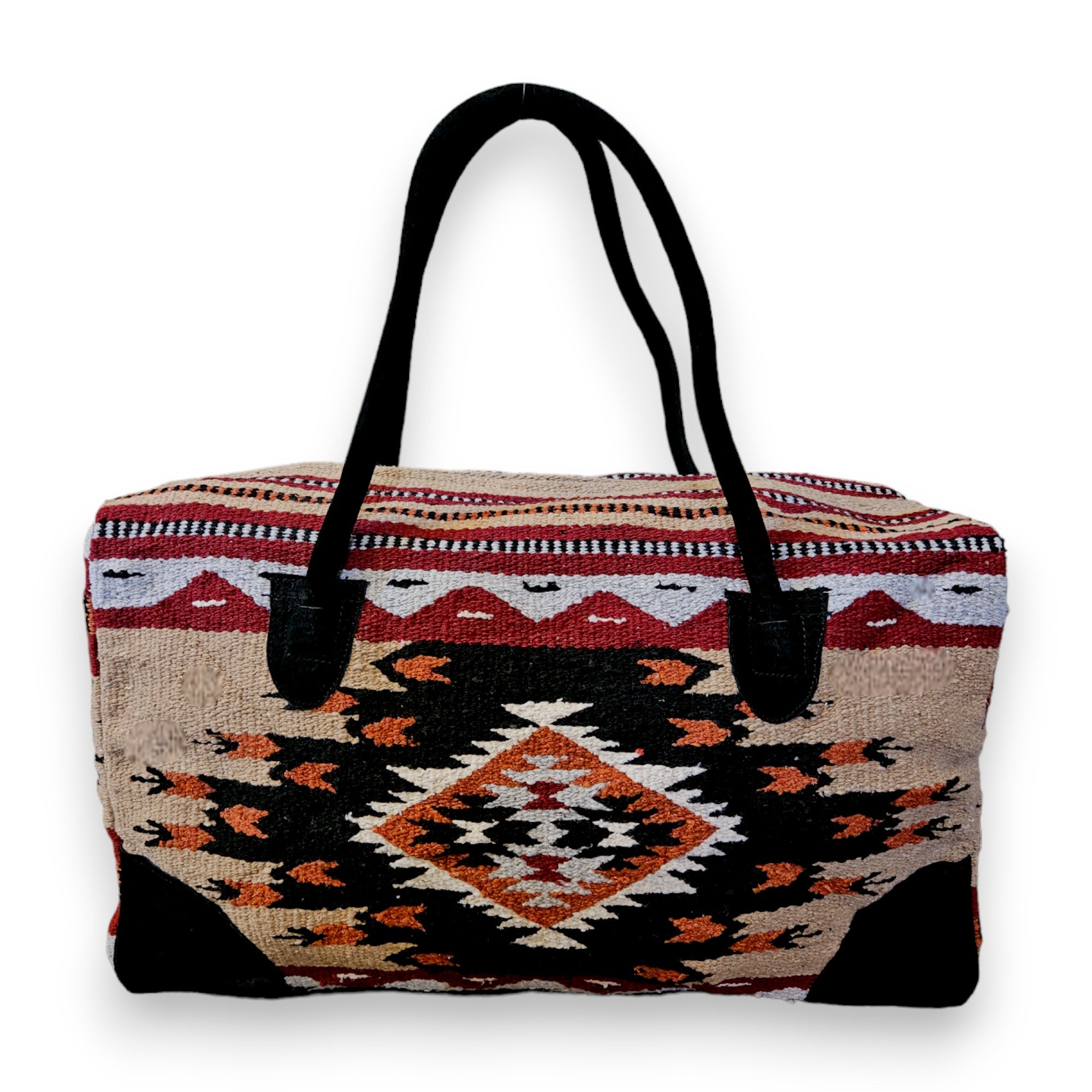 Southwestern Large Weekender Travel Bag Duffle Bag Boho Travel Bag- The Del Rio Go West Weekender - Ranch Junkie Mercantile LLC