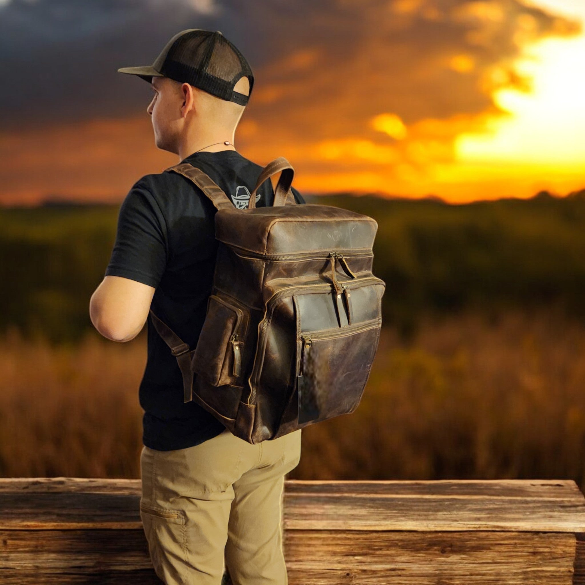Bundle Deal Denali Leather Backpack + Denali Leather Wallet - Ranch Junkie Mercantile LLC