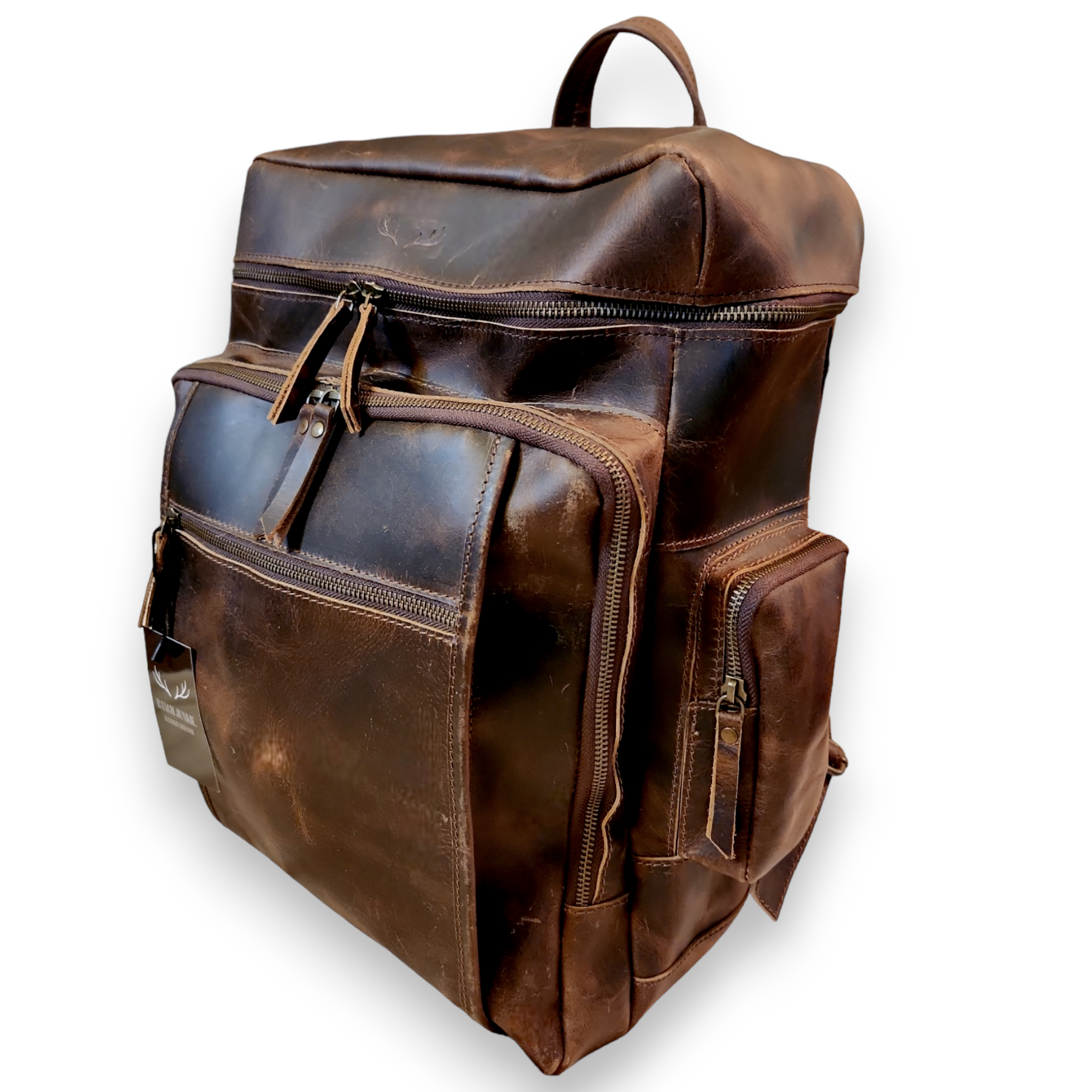 Bundle Deal Denali Navigator Large Leather Messenger Bag + Denali Leather Backpack - Ranch Junkie Mercantile LLC