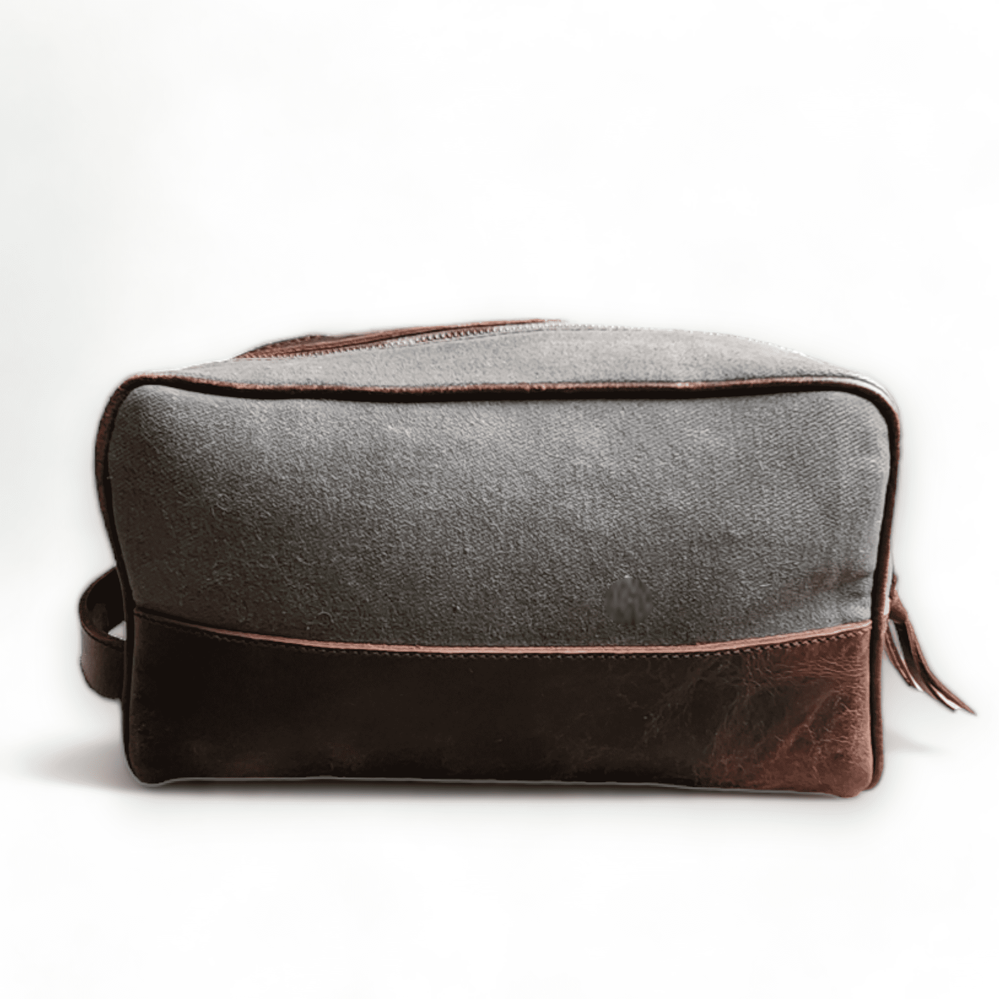 The Canvas/Leather Drifter Large Toiletry Bag - Ranch Junkie Mercantile LLC