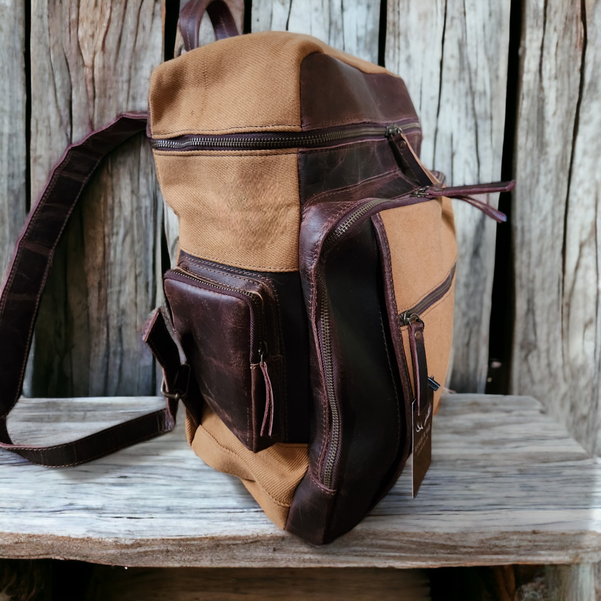 Mega Bundle Deal Canvas/Leather Drifter Duffel + Backpack + Toiletry Bag Tan - Ranch Junkie Mercantile LLC