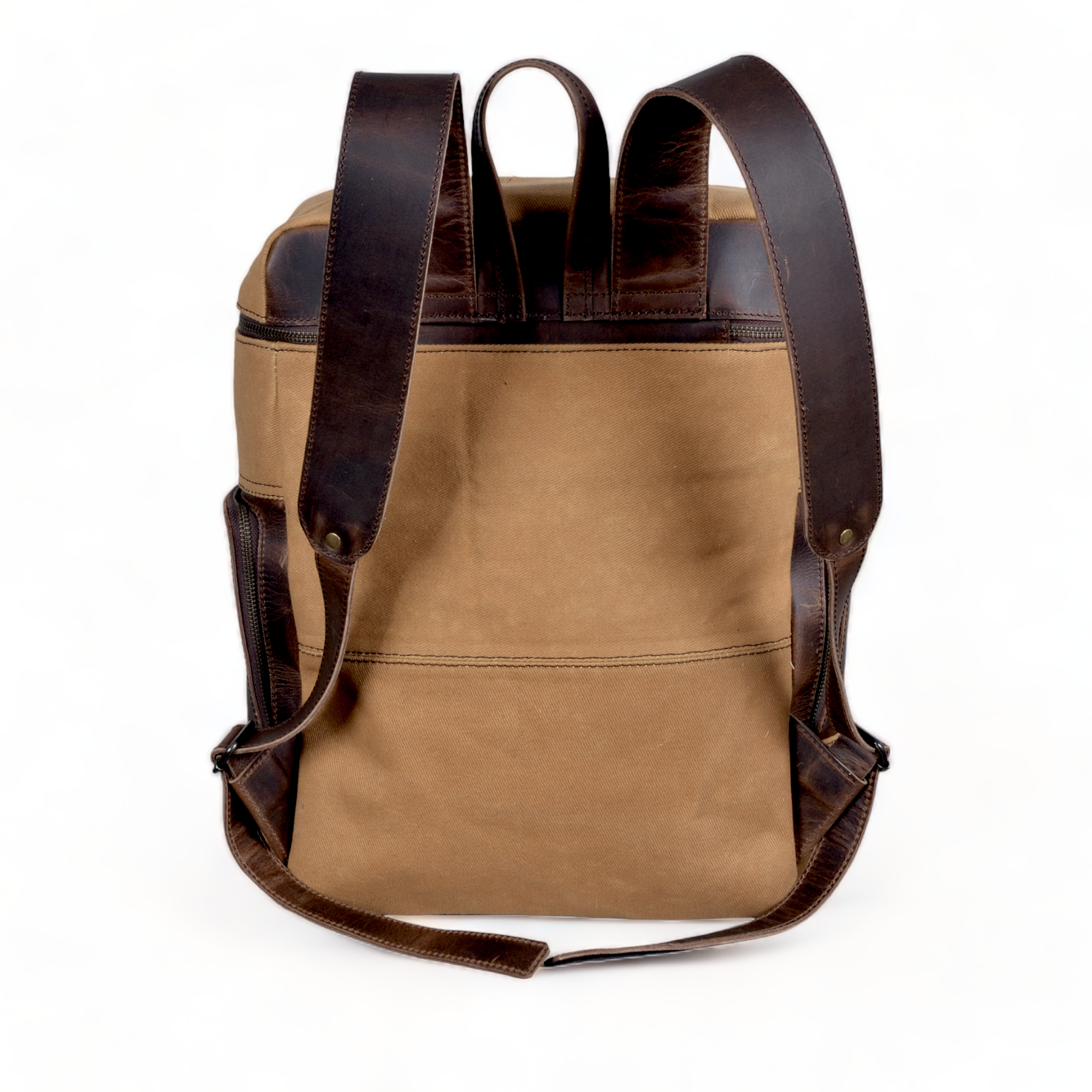 Bundle Deal Canvas/Leather Drifter Weekender Duffel Bag Tan + Drifter Backpack - Ranch Junkie Mercantile LLC
