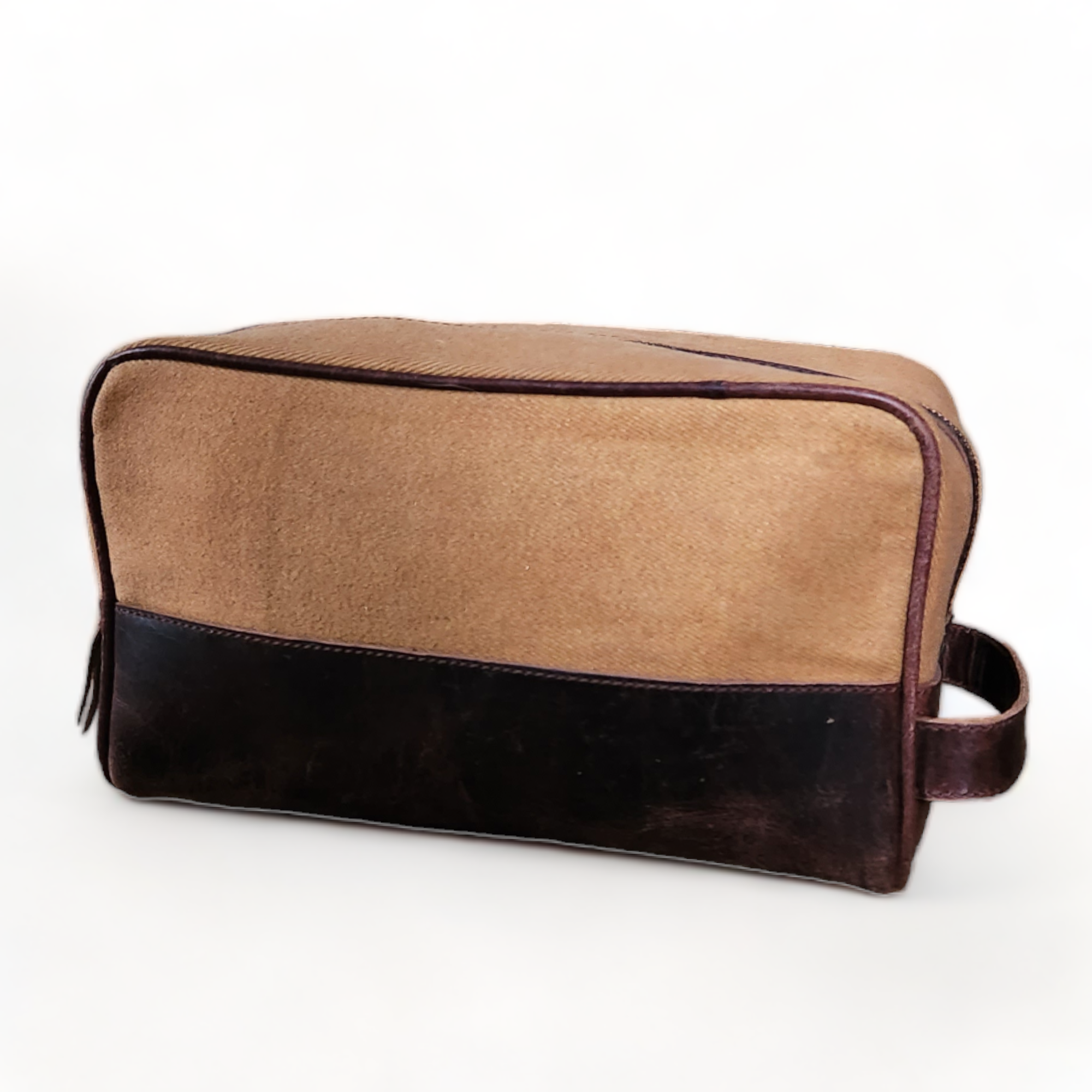 Bundle Deal Canvas/Leather Drifter Backpack + Toiletry Bag Tan - Ranch Junkie Mercantile LLC