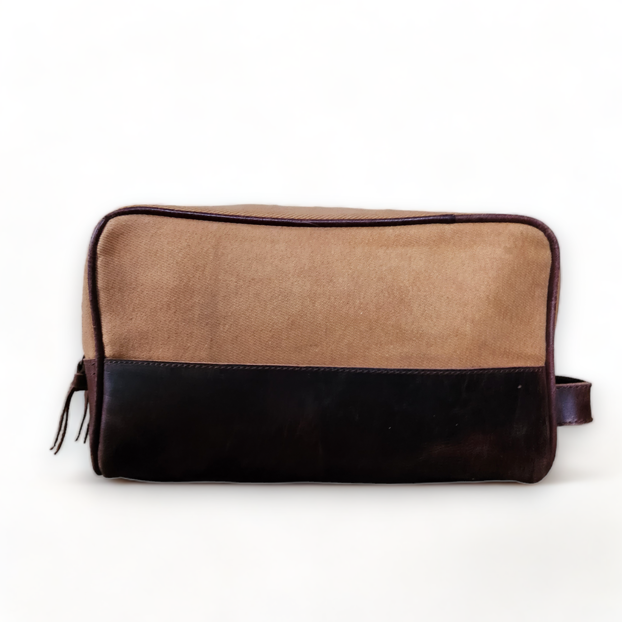 Bundle Deal Canvas/Leather Drifter Backpack + Toiletry Bag Tan - Ranch Junkie Mercantile LLC