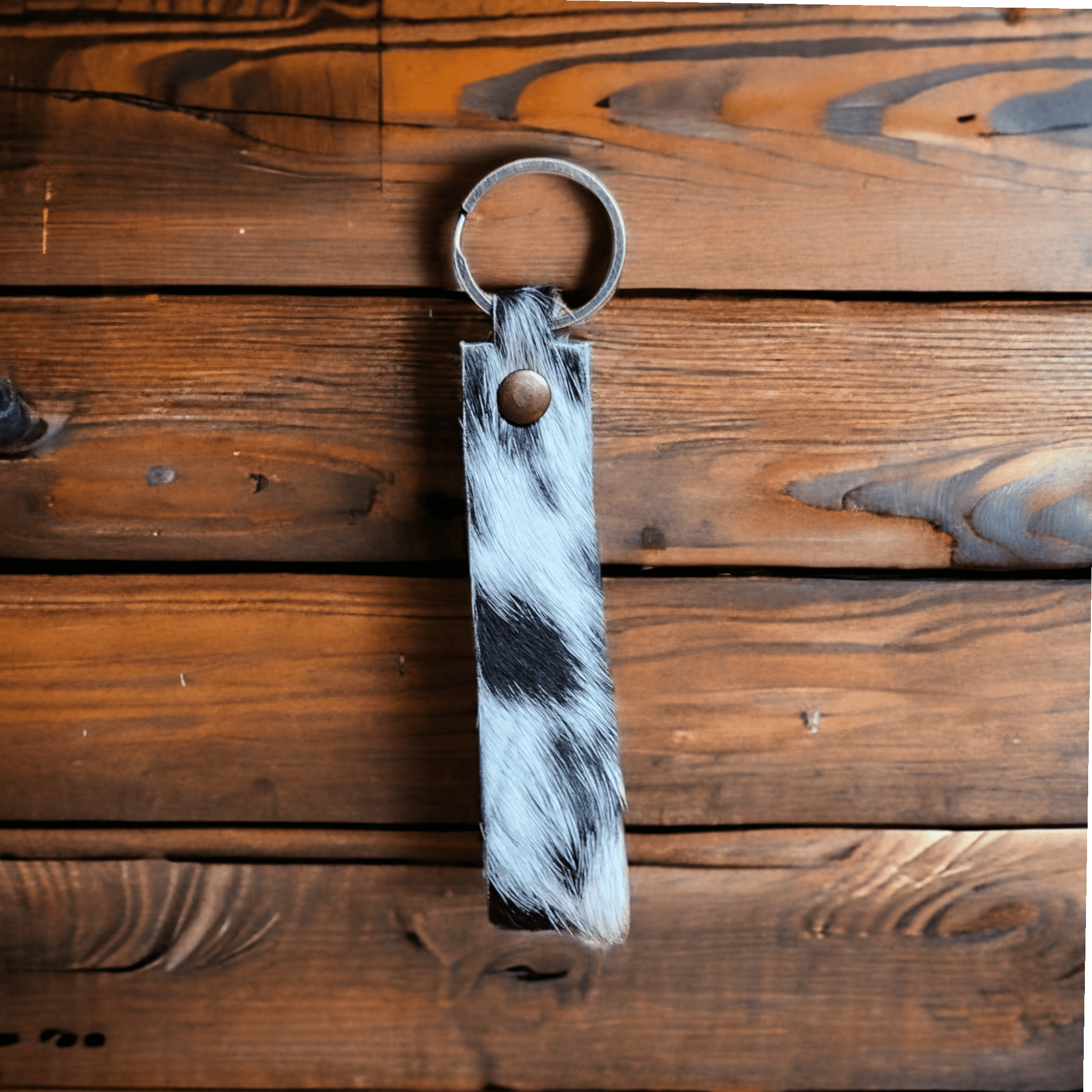 Cowhide Leather Key Chain - Ranch Junkie Mercantile LLC