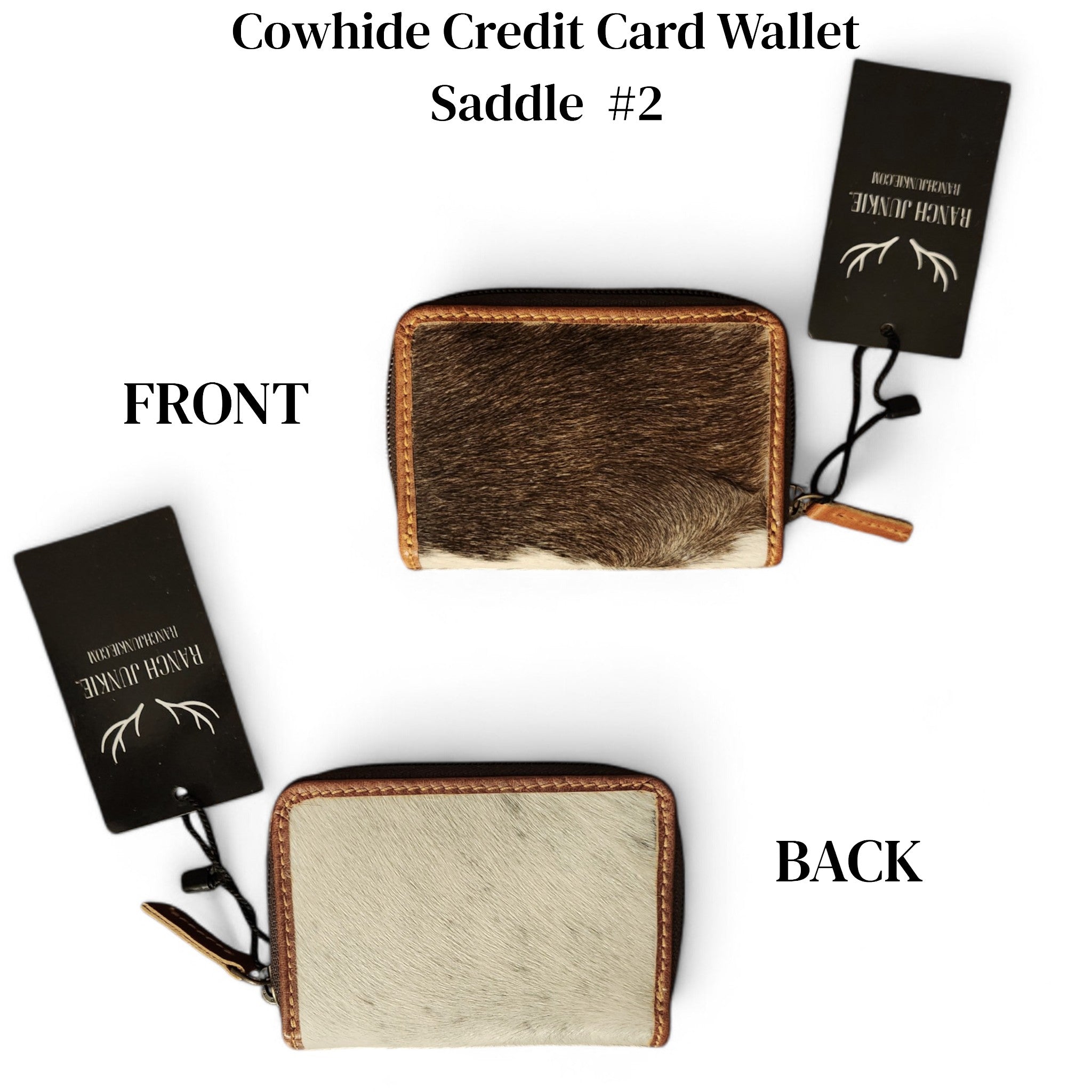 Sample Sale Highlands Genuine Cowhide Credit Card Wallet - Ranch Junkie Mercantile LLC
