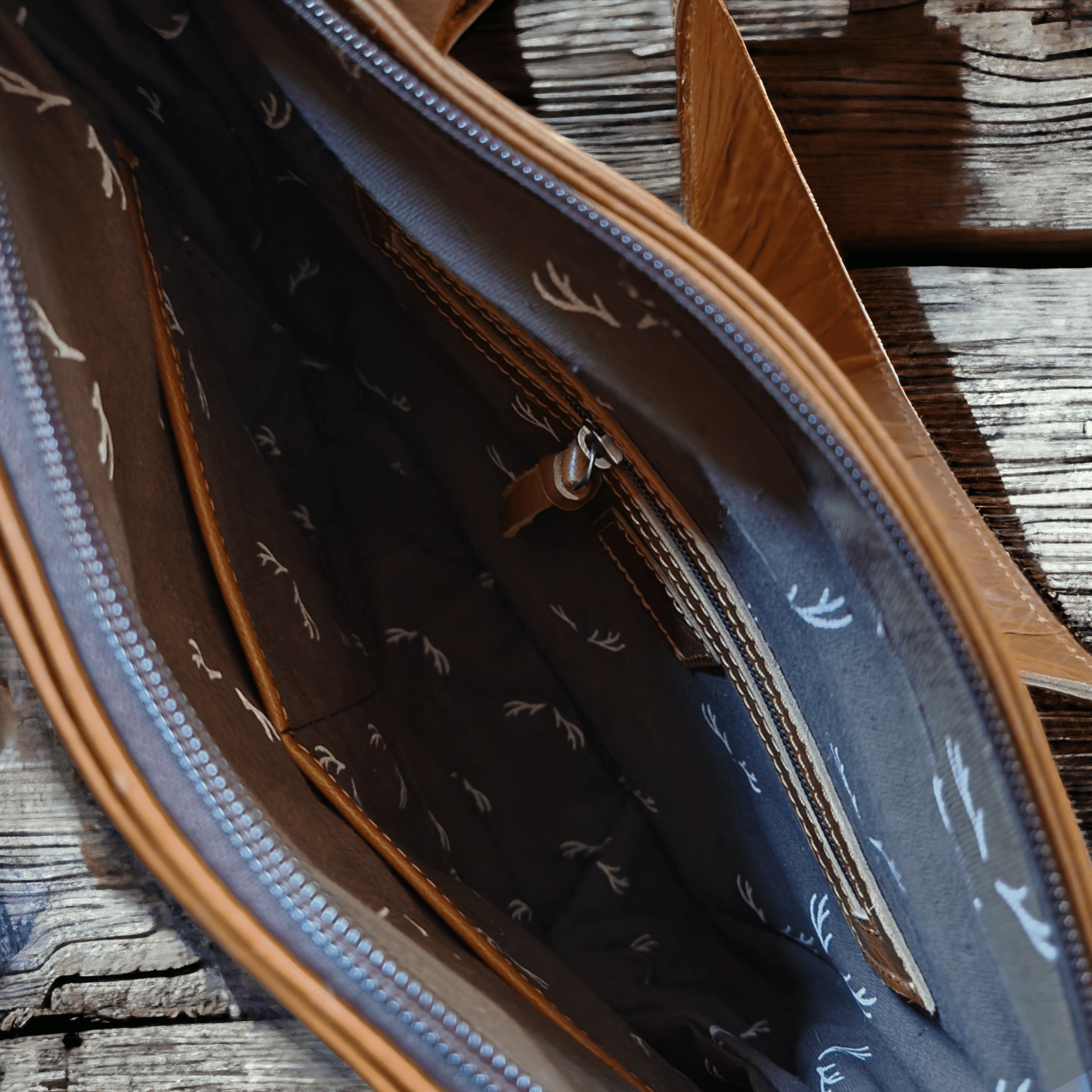 Genuine Cowhide Tote Handbag Black Highlands Purse - Ranch Junkie Mercantile LLC