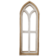 The Ivory Point Farmhouse Wooden Wall Window Arch Single -3 Sizes The Ivory Point Cathedral - Ranch Junkie Mercantile LLC