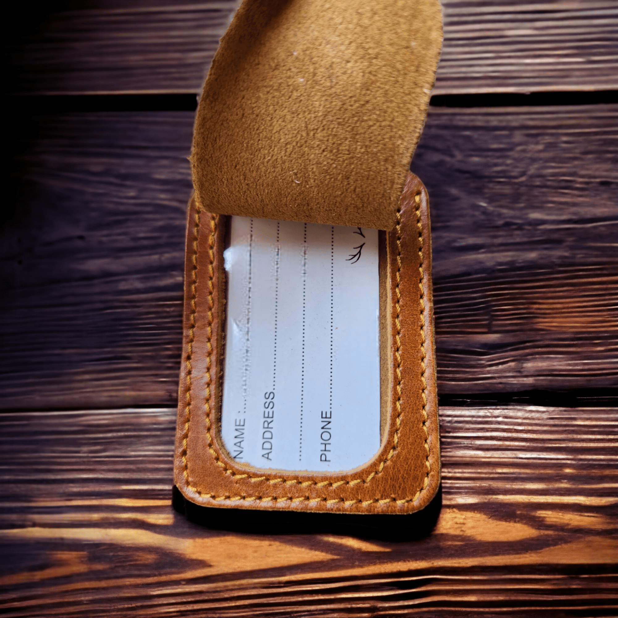 Leather Luggage Tag - Ranch Junkie Mercantile LLC