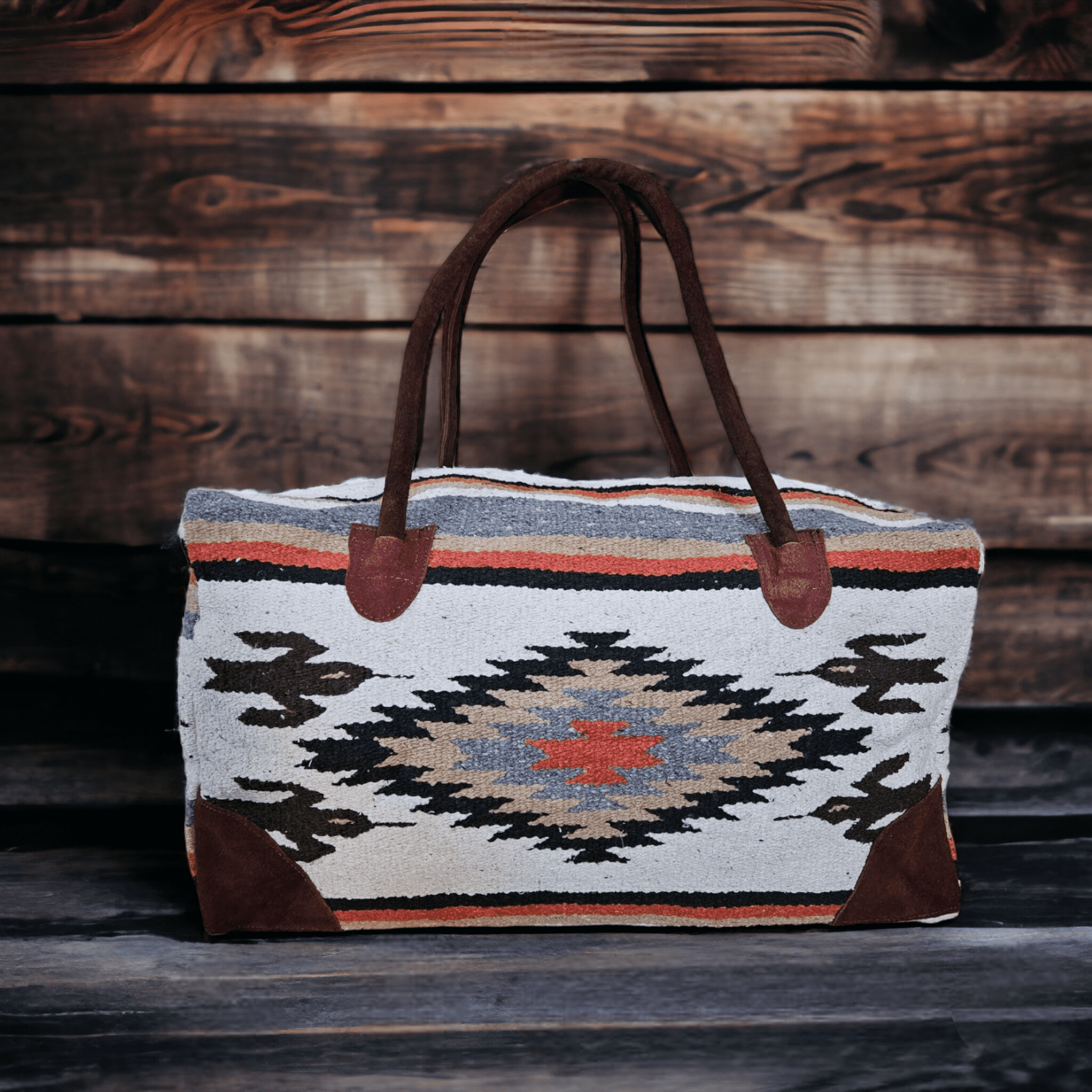 Southwestern Large Weekender Travel Bag Duffle Bag Boho Travel Bag- The Lula - Ranch Junkie Mercantile LLC