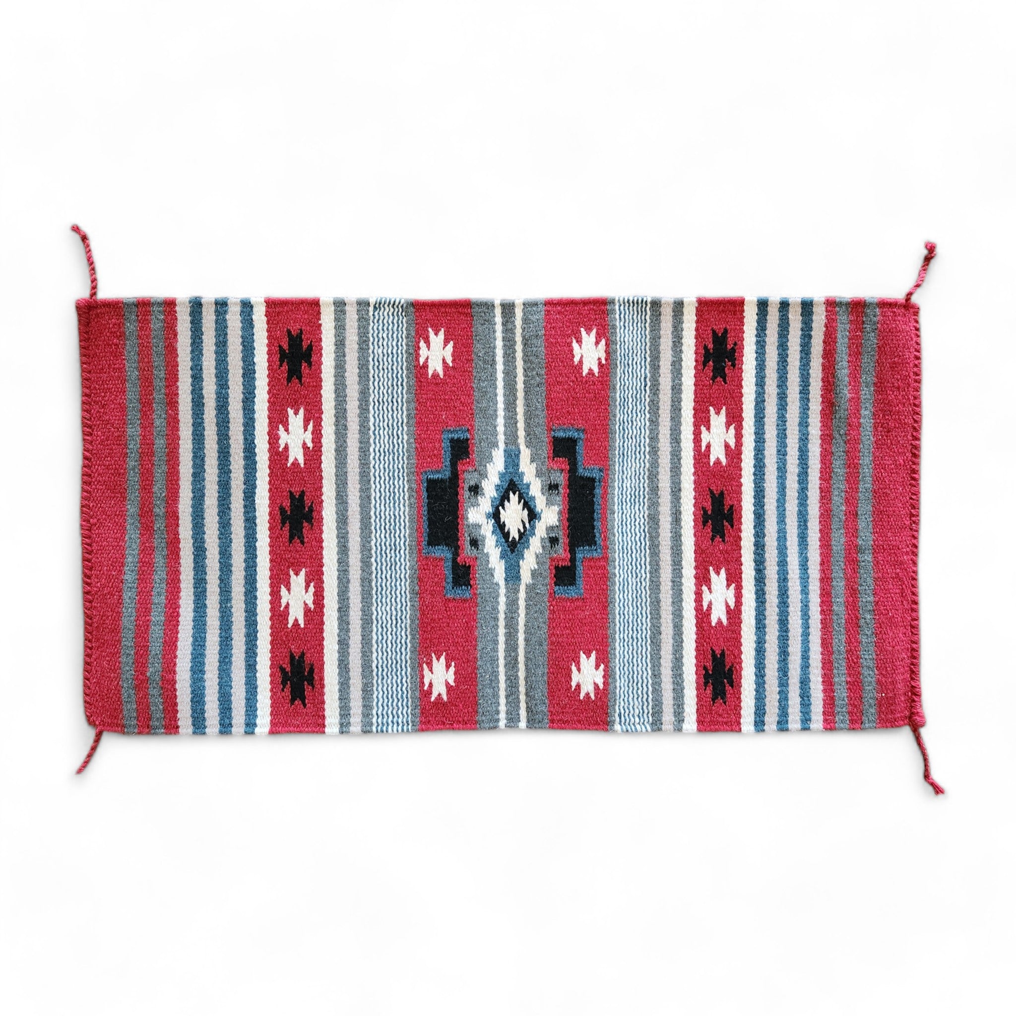 20 X 40 Handwoven Wool Southwestern Rug The Mesa Accent Rug - Ranch Junkie Mercantile LLC