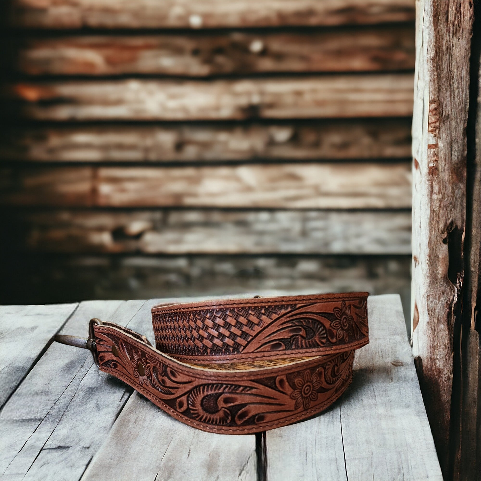 Millie 40" Hand Tooled Western Purse Strap - Ranch Junkie Mercantile LLC