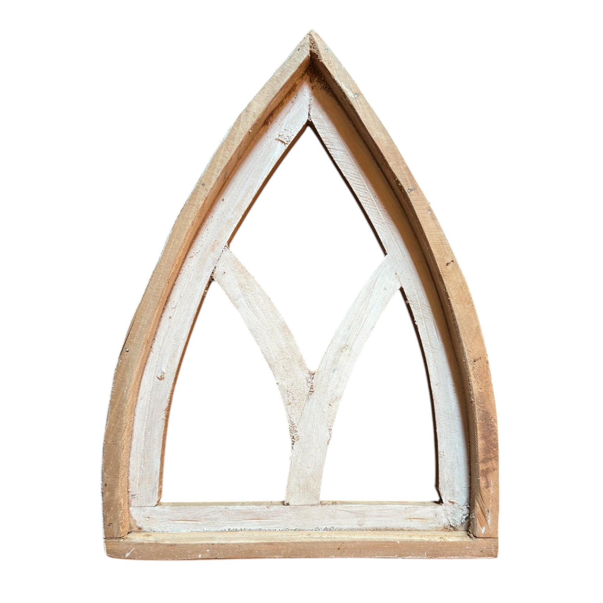 Mini Cathedral Wood Window - The Mini Cathedral- 2 Colors - Buy 1 or A Set of 2 Available - Ranch Junkie Mercantile LLC