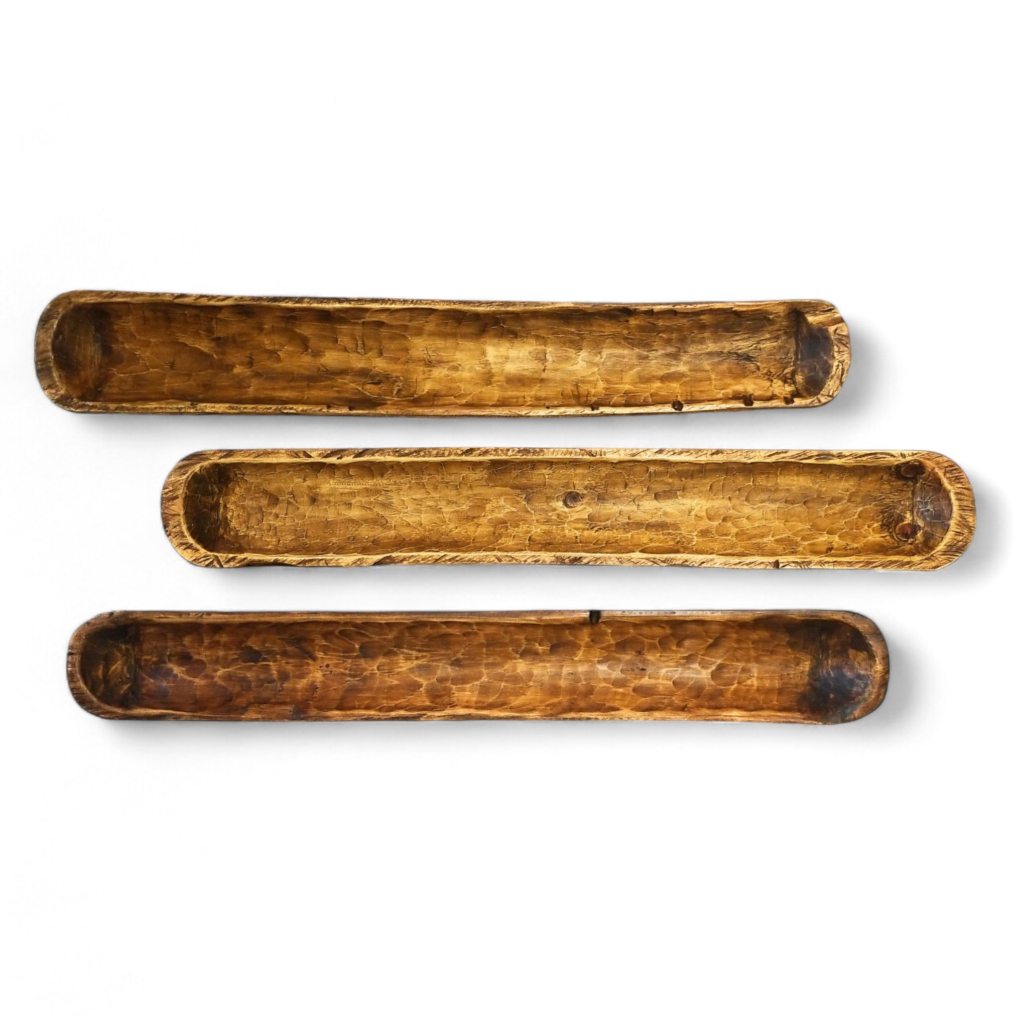 38"- 40" Extra Long Skinny Wood Baguette Dough Bowl The Rio Grande - Ranch Junkie Mercantile LLC