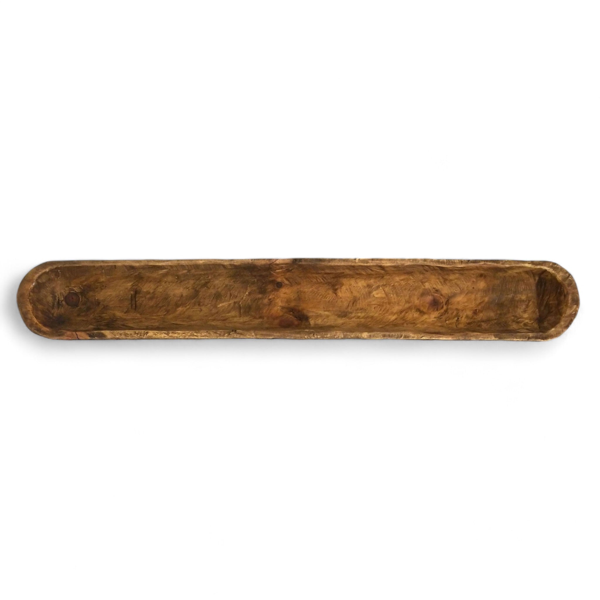 38"- 40" Extra Long Skinny Wood Baguette Dough Bowl The Rio Grande - Ranch Junkie Mercantile LLC
