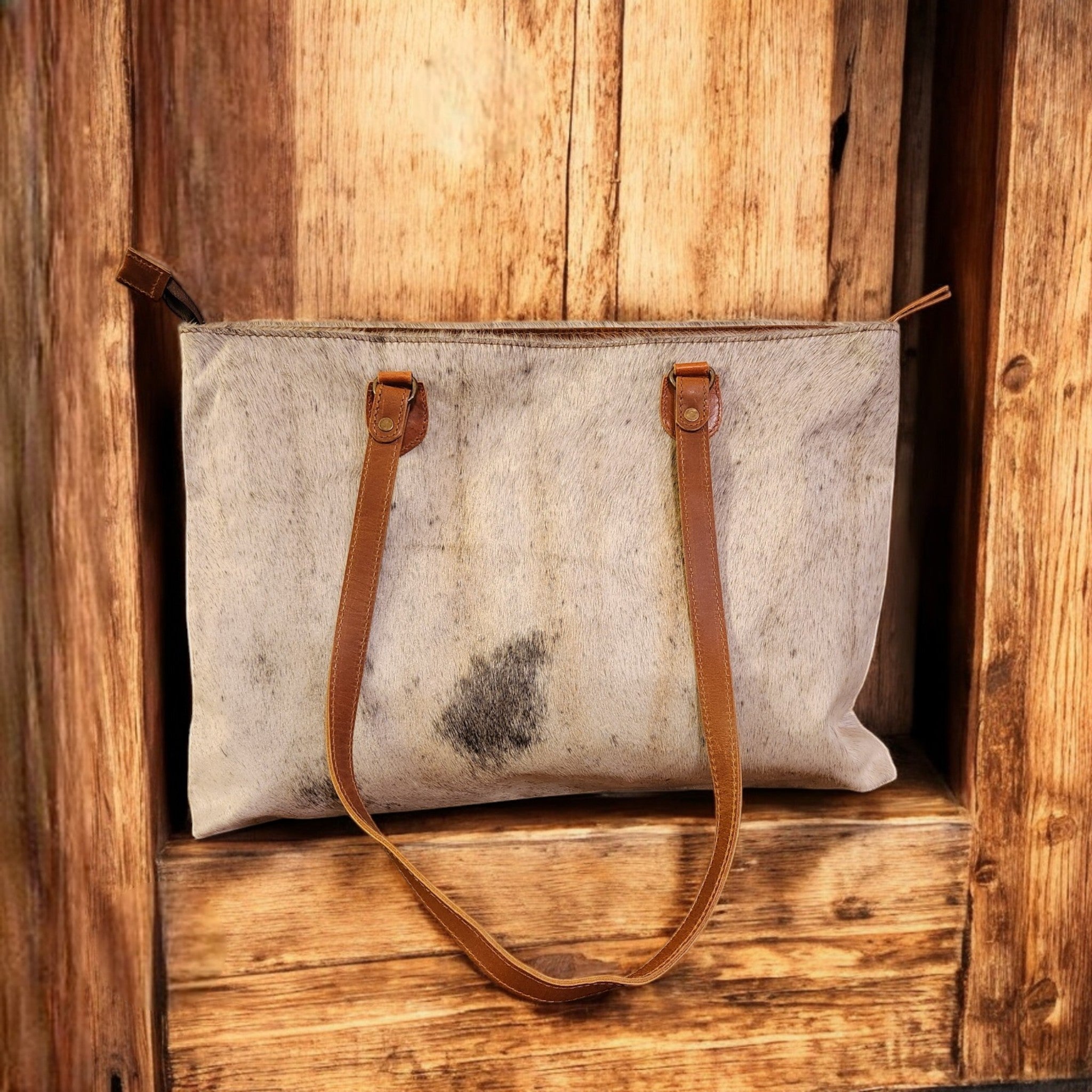 Sample Sale Highlands Genuine Cowhide Large Tote #16 - Ranch Junkie Mercantile LLC