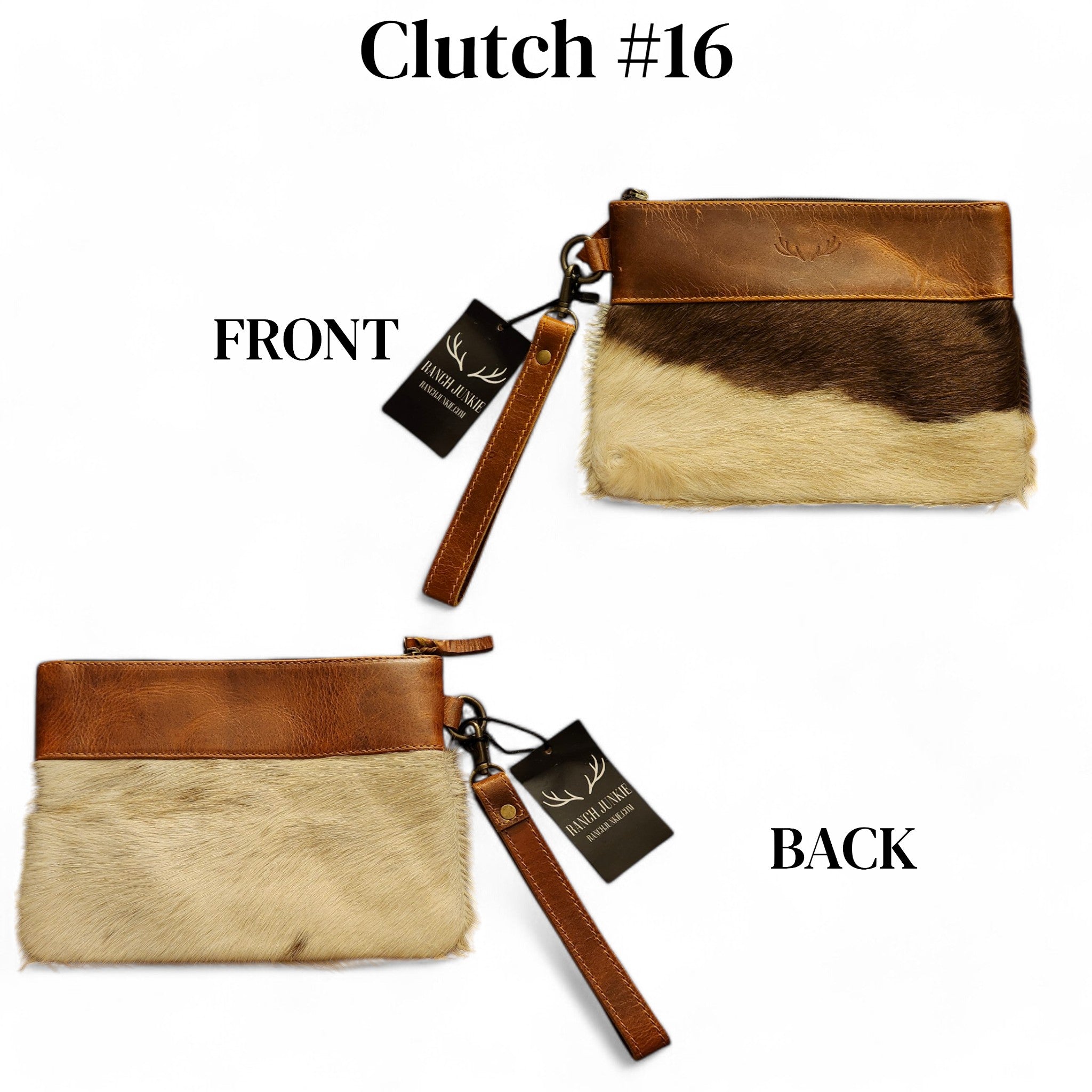 Sample Sale Highlands Genuine Cowhide Wristlet Clutch Bag - Ranch Junkie Mercantile LLC