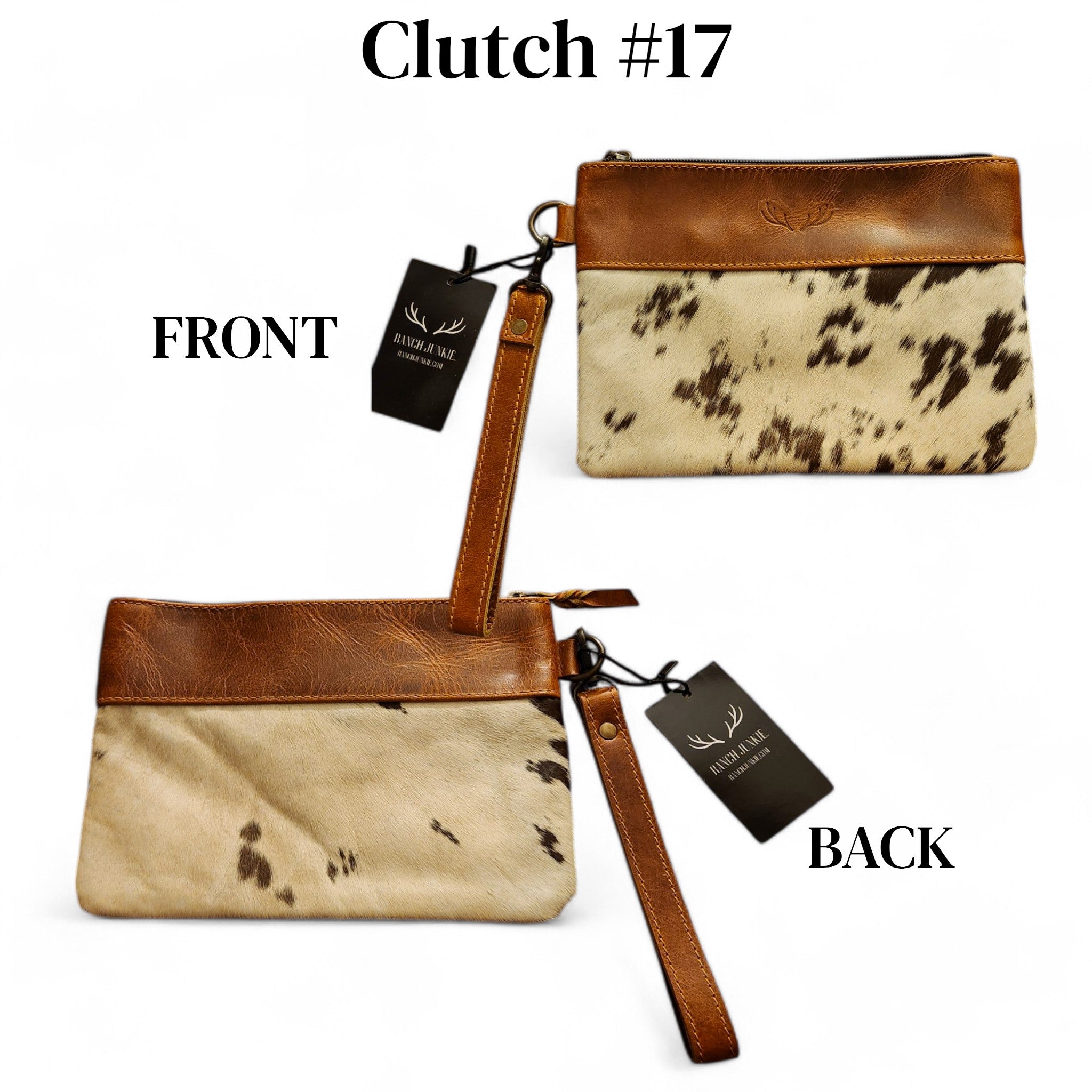 Sample Sale Highlands Genuine Cowhide Wristlet Clutch Bag - Ranch Junkie Mercantile LLC