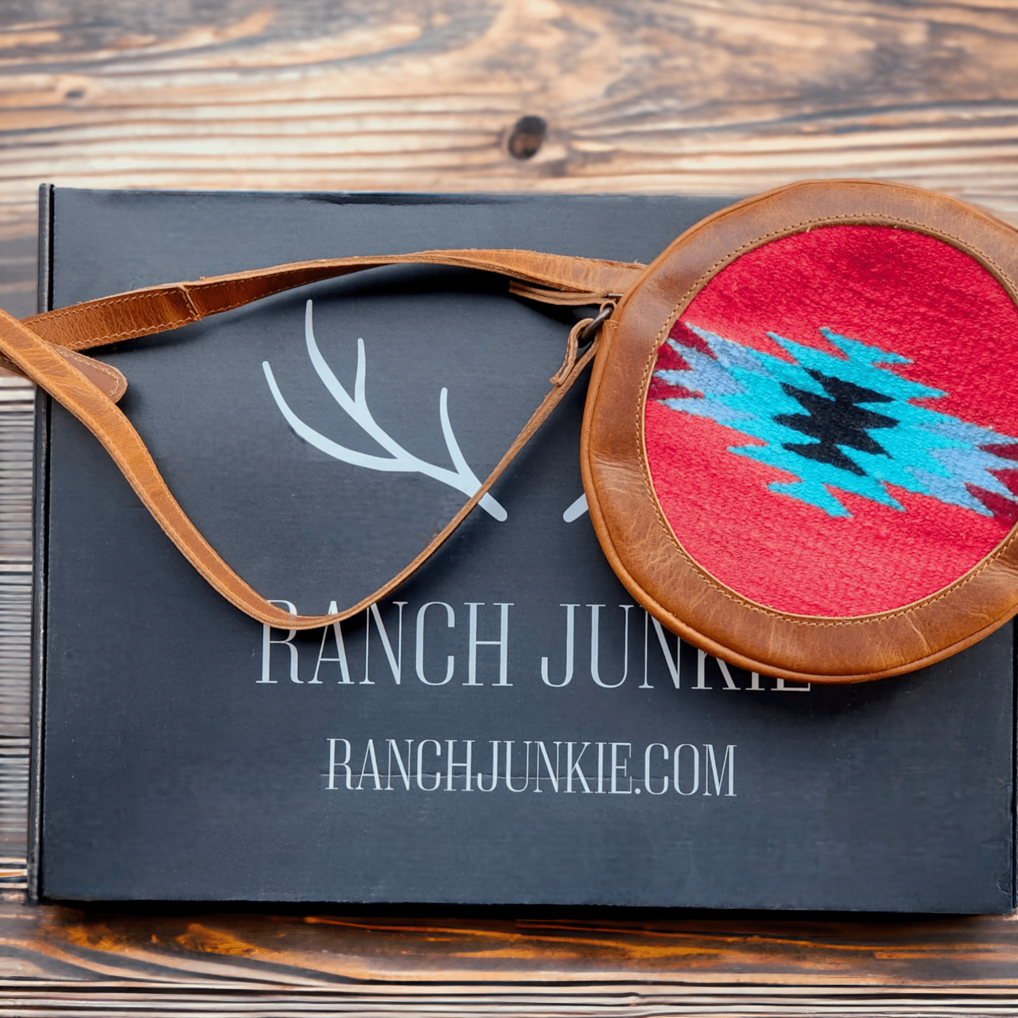 Saddle Canteen Crossbody Bag Round Crossbody Sedona Purse - Ranch Junkie Mercantile LLC