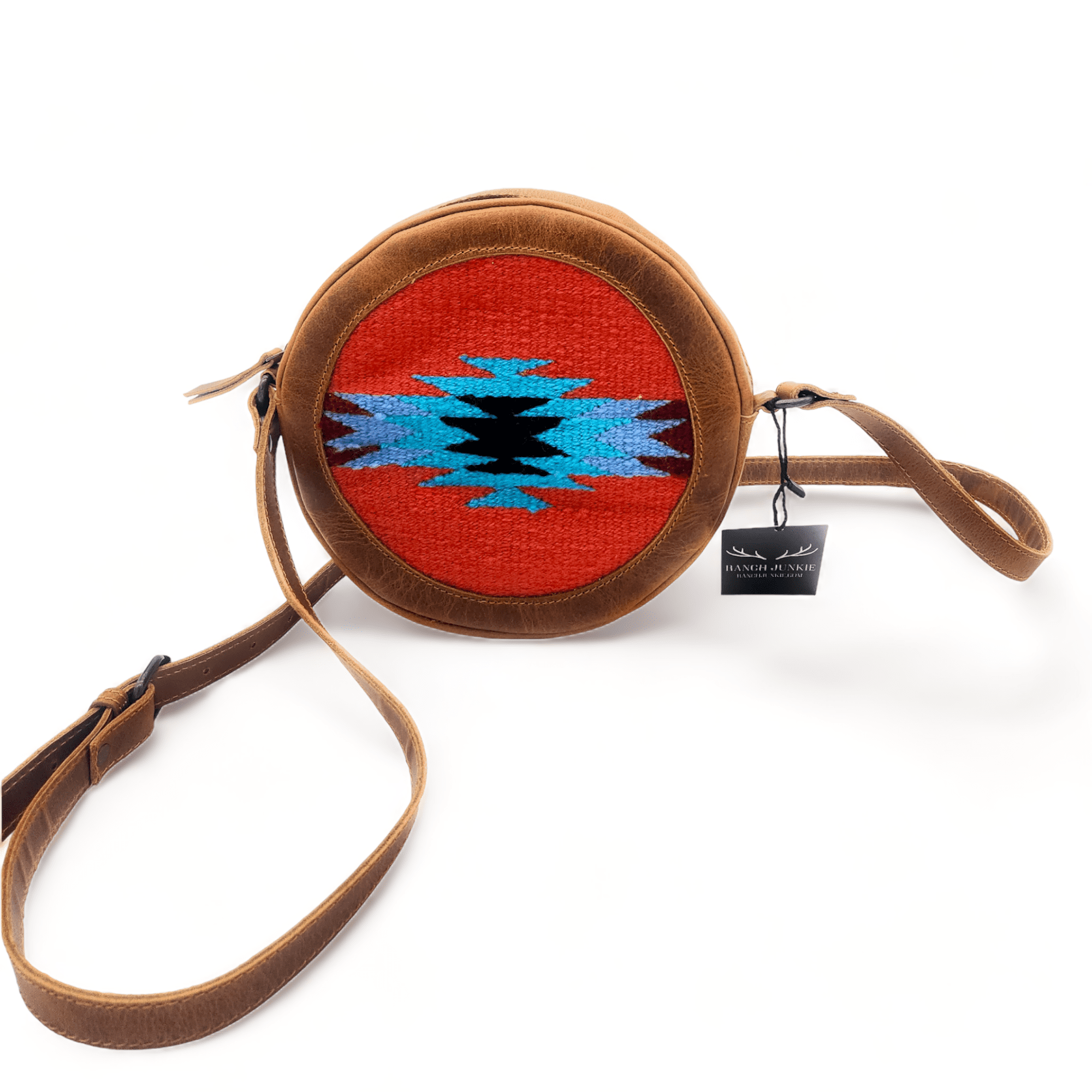 Saddle Canteen Crossbody Bag Round Crossbody Sedona Purse - Ranch Junkie Mercantile LLC